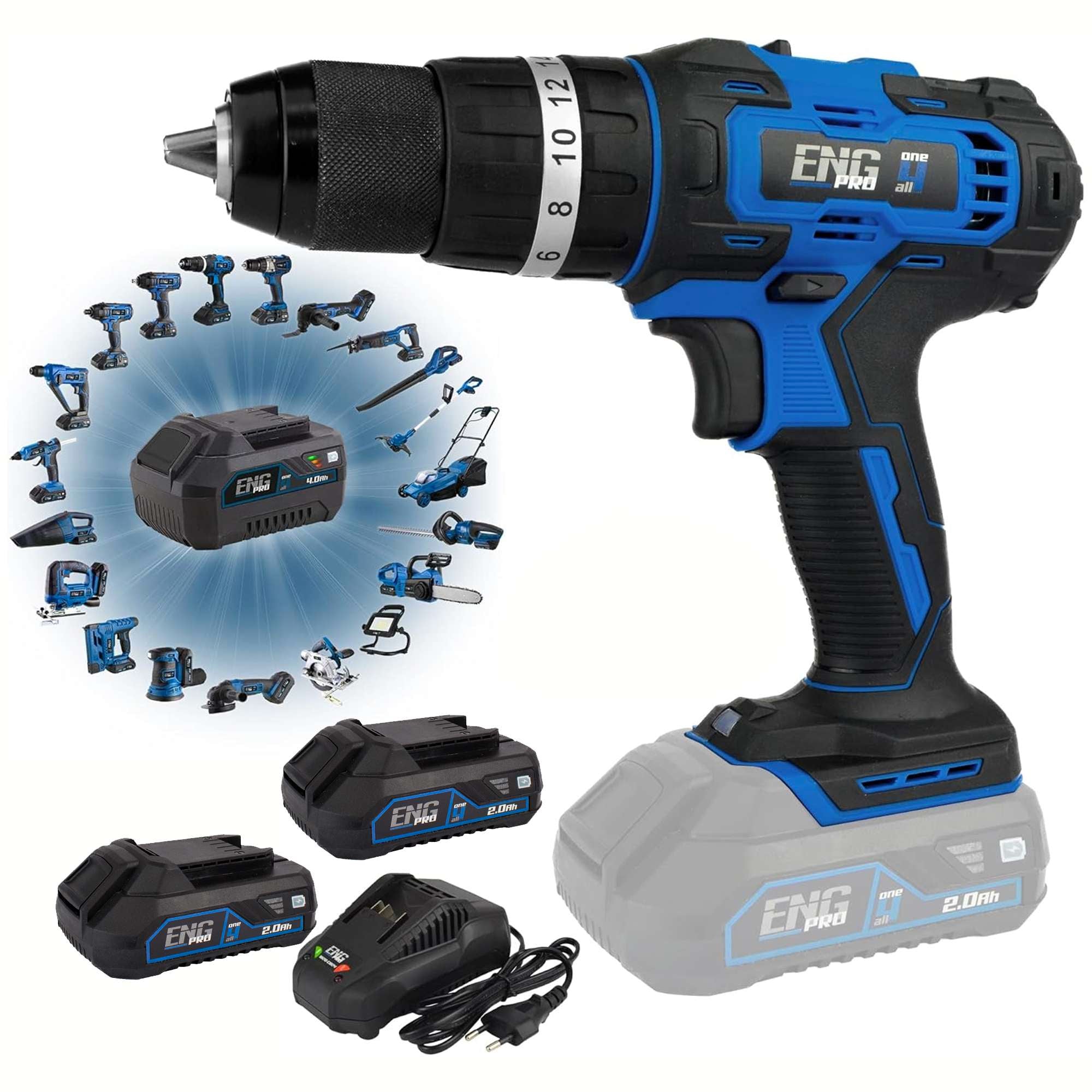 Avvitatore a percussione professionale 40 Nm ONE4ALL - ENG PRO 1B20-AP40