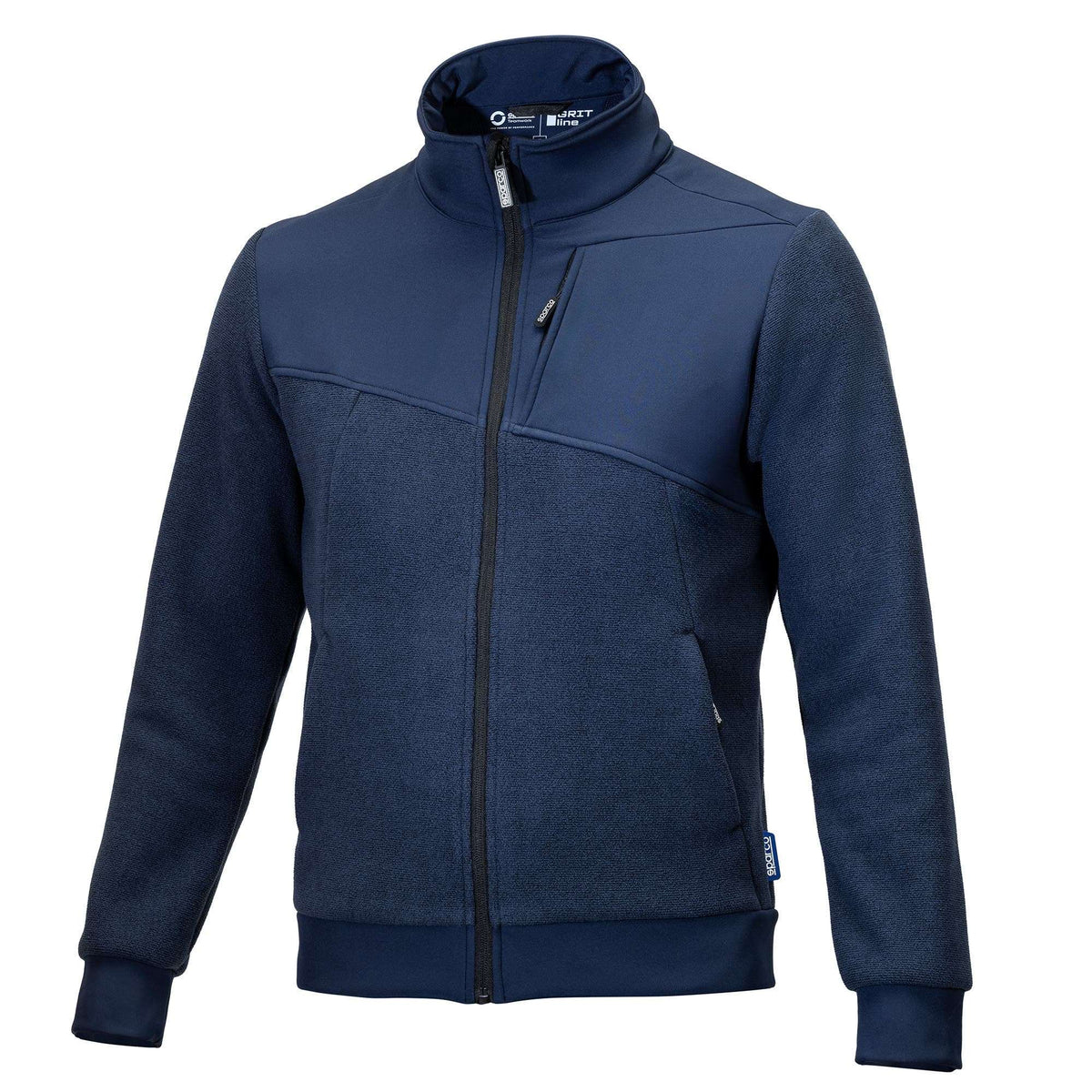 Sparco Grit fleece full zip Crestone blu navy