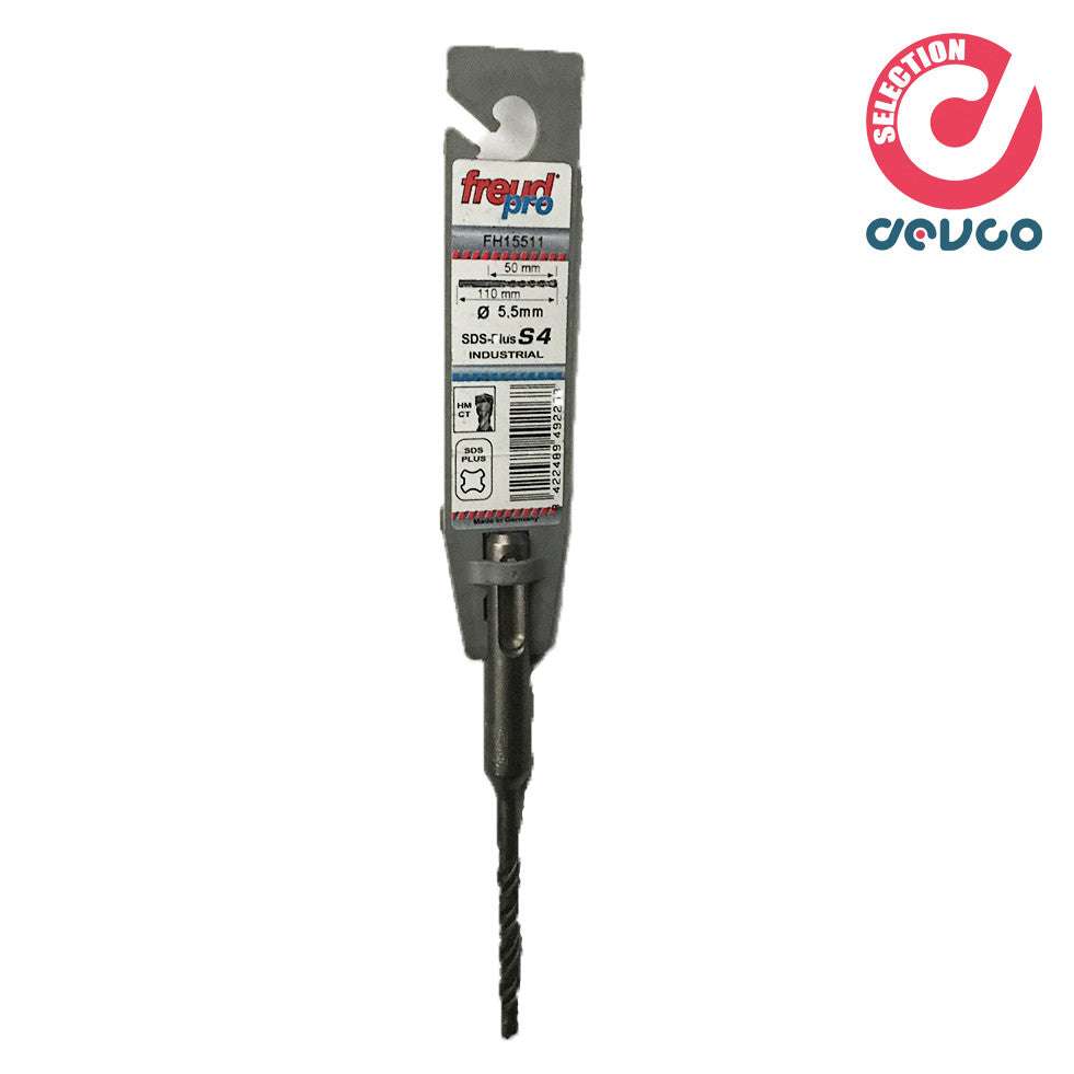 Punta SDS PLUS 5,5/50/110mm 2 taglienti da muro per tassellatore - Freud