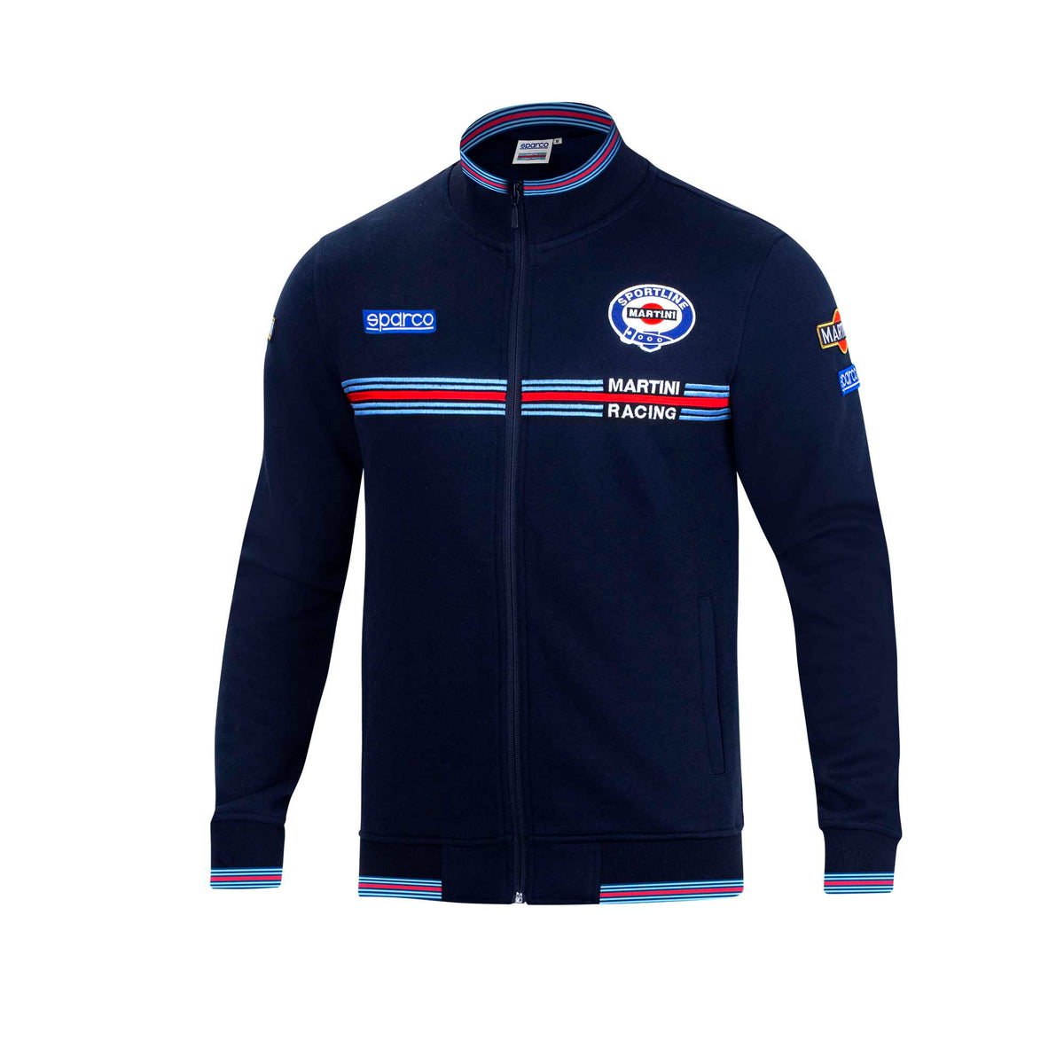 Sparco Felpa Full Zip Martini-R blu navy-abbigliamento Sparco Teamwork