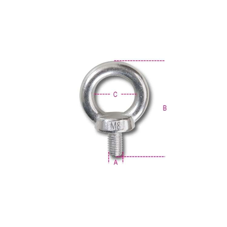 Golfare maschio in acciaio inox C 25 mm - 8240 M10 Beta
