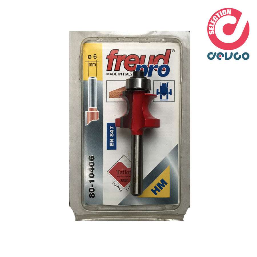 Fresa 2 taglienti per legno diametro 6 Freud - 80-10406