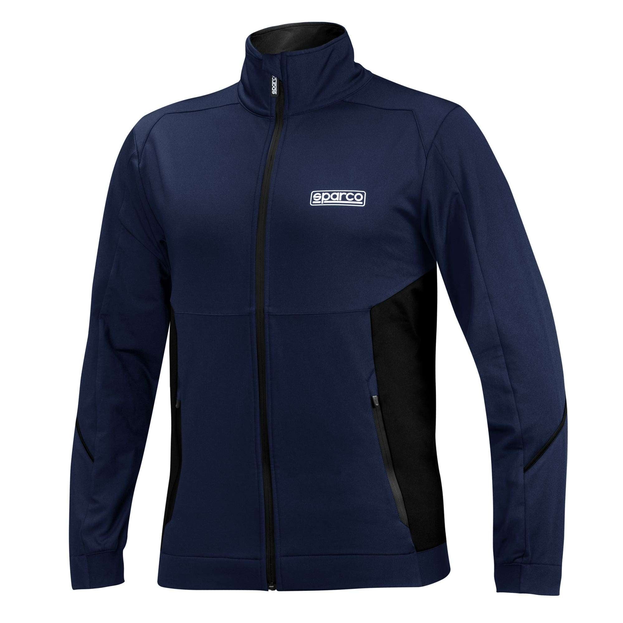 Sparco Full Zip Sweatshirt blu/nero