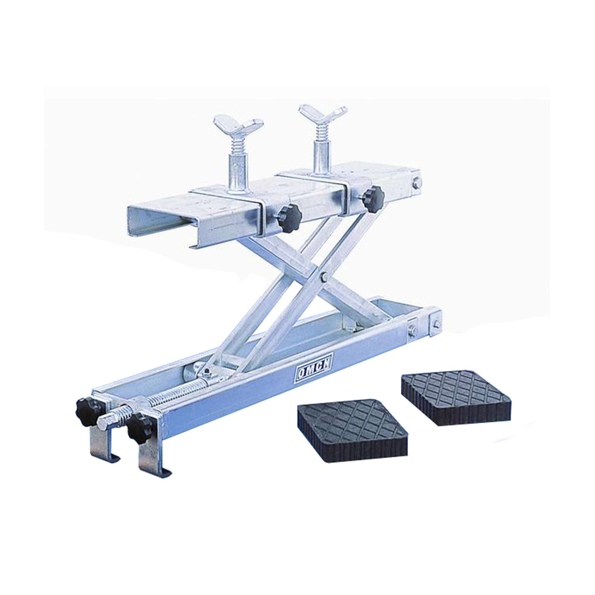 Traversa di supporto moto a cricco regolabile in altezza portata 250 Kg OMCN 560