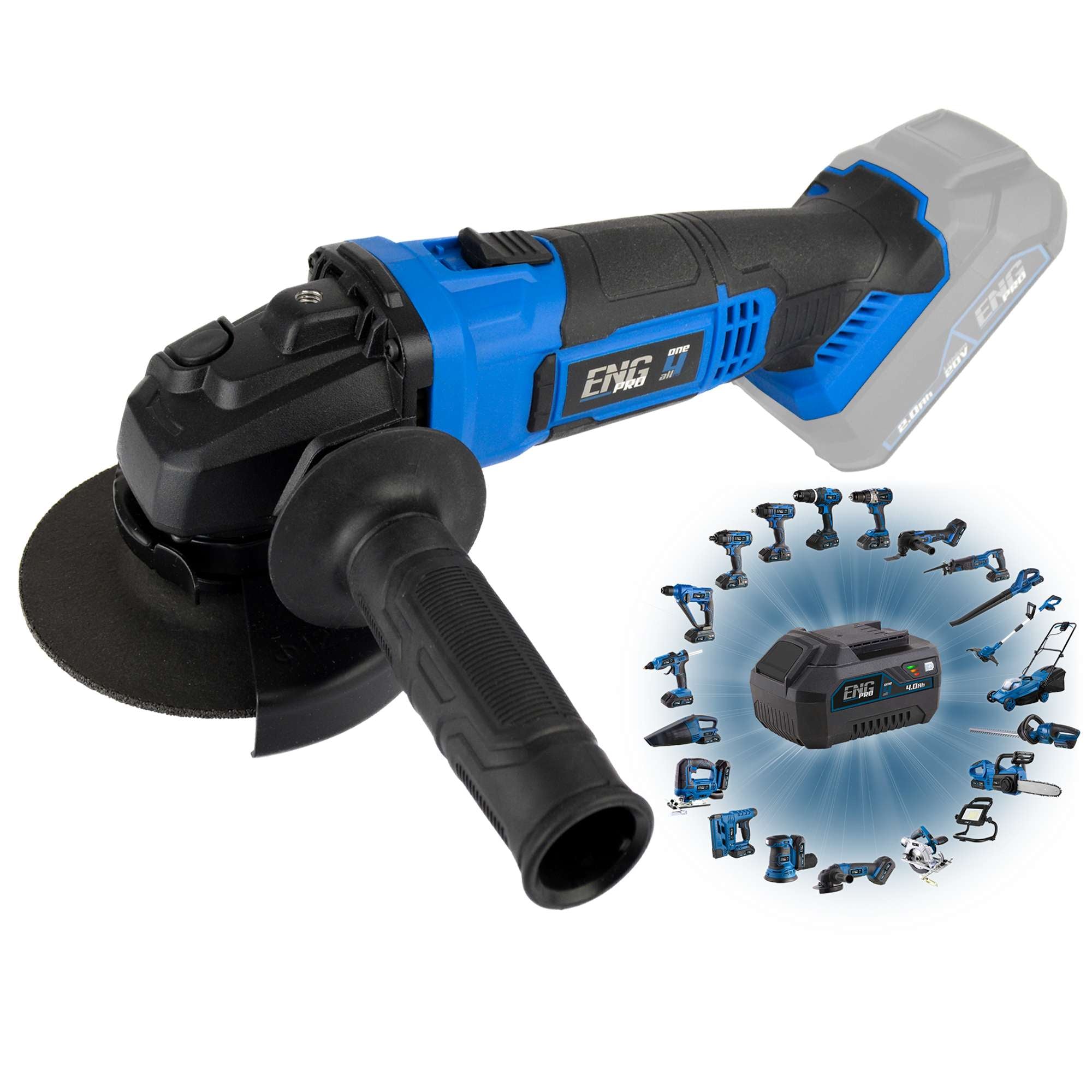 Smerigliatrice angolare professionale 125 mm ONE4ALL - ENG PRO 1B20-SA12
