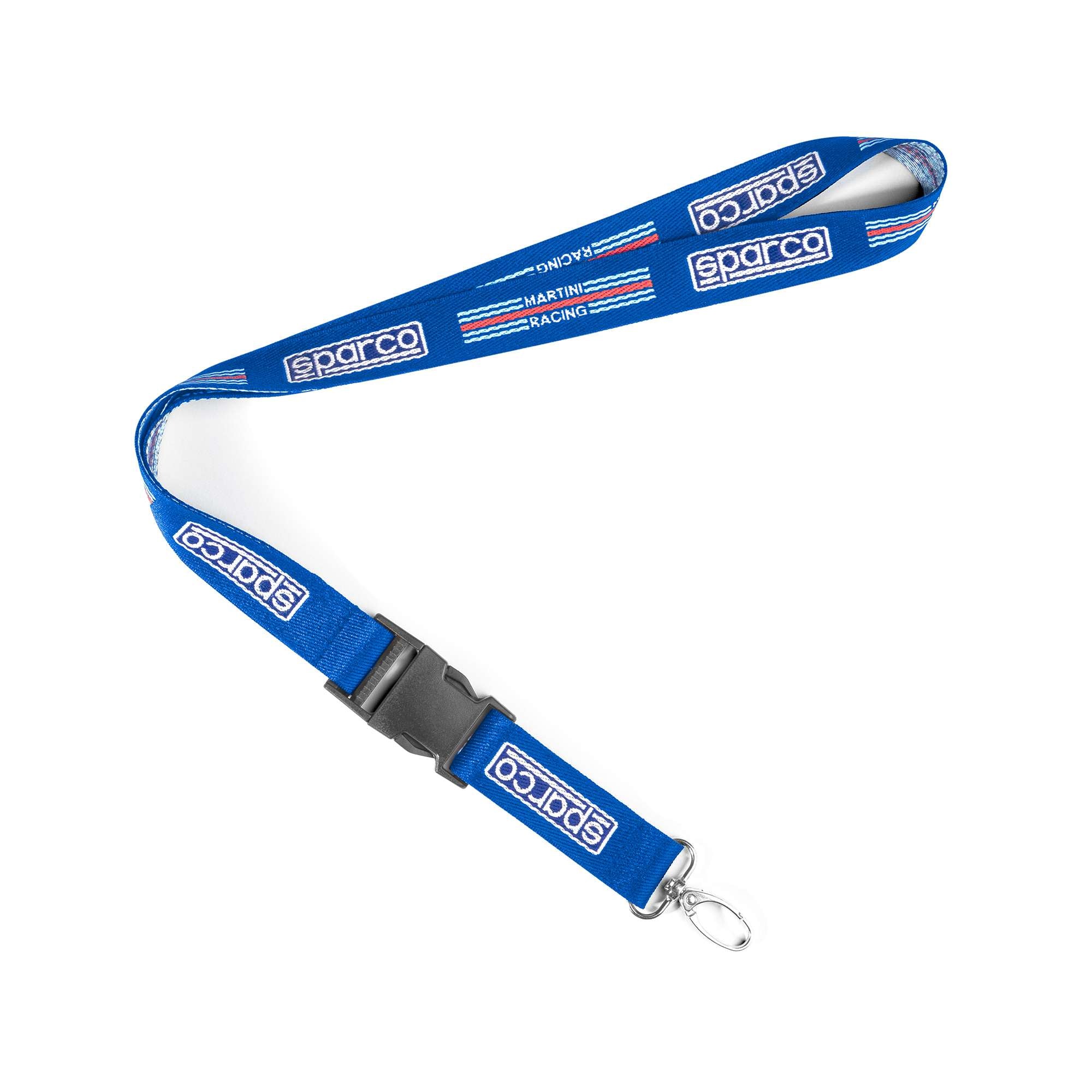 Sparco Kit 10 X Lanyard Martini Racing Blu