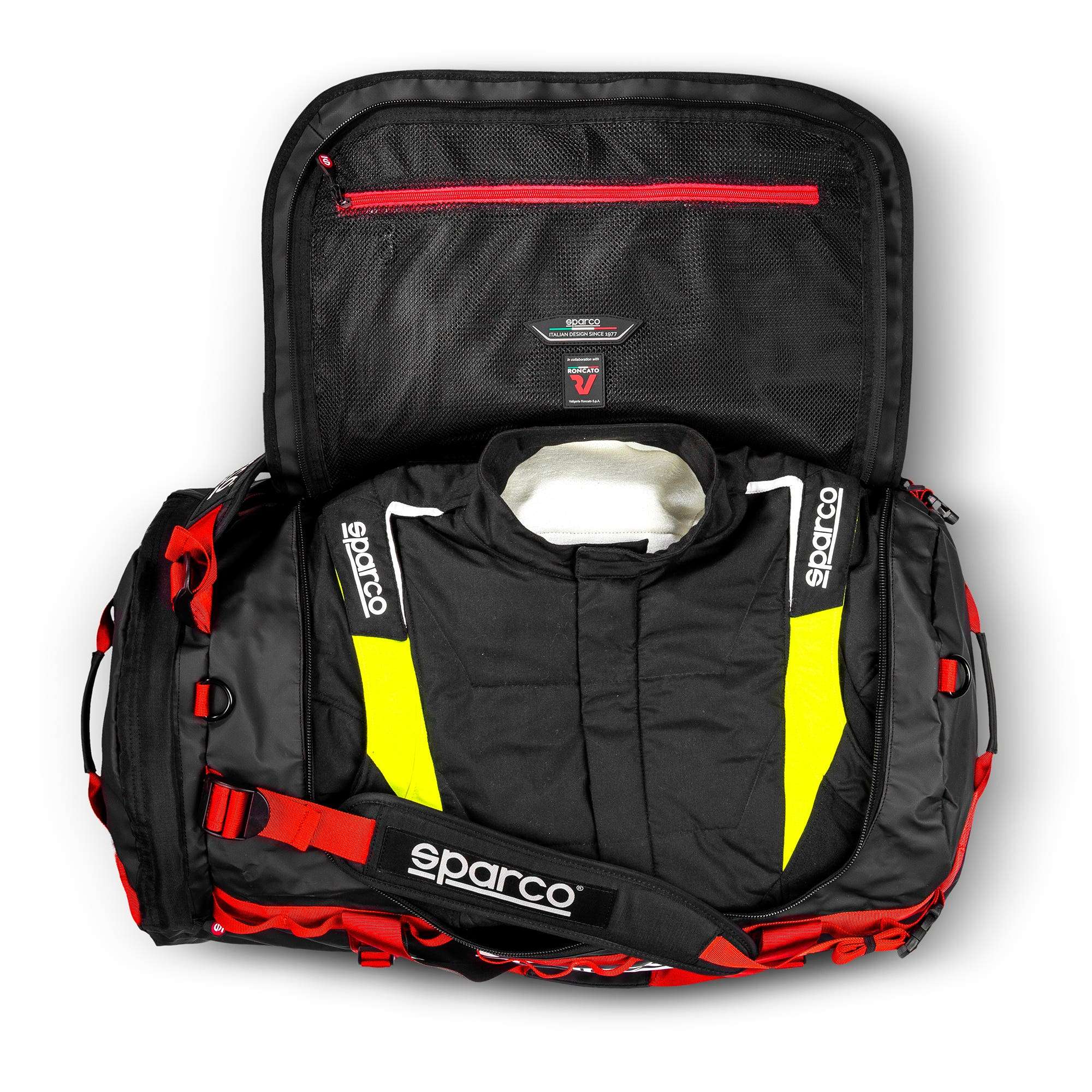 Sparco Duffle Bag Large nero/rosso