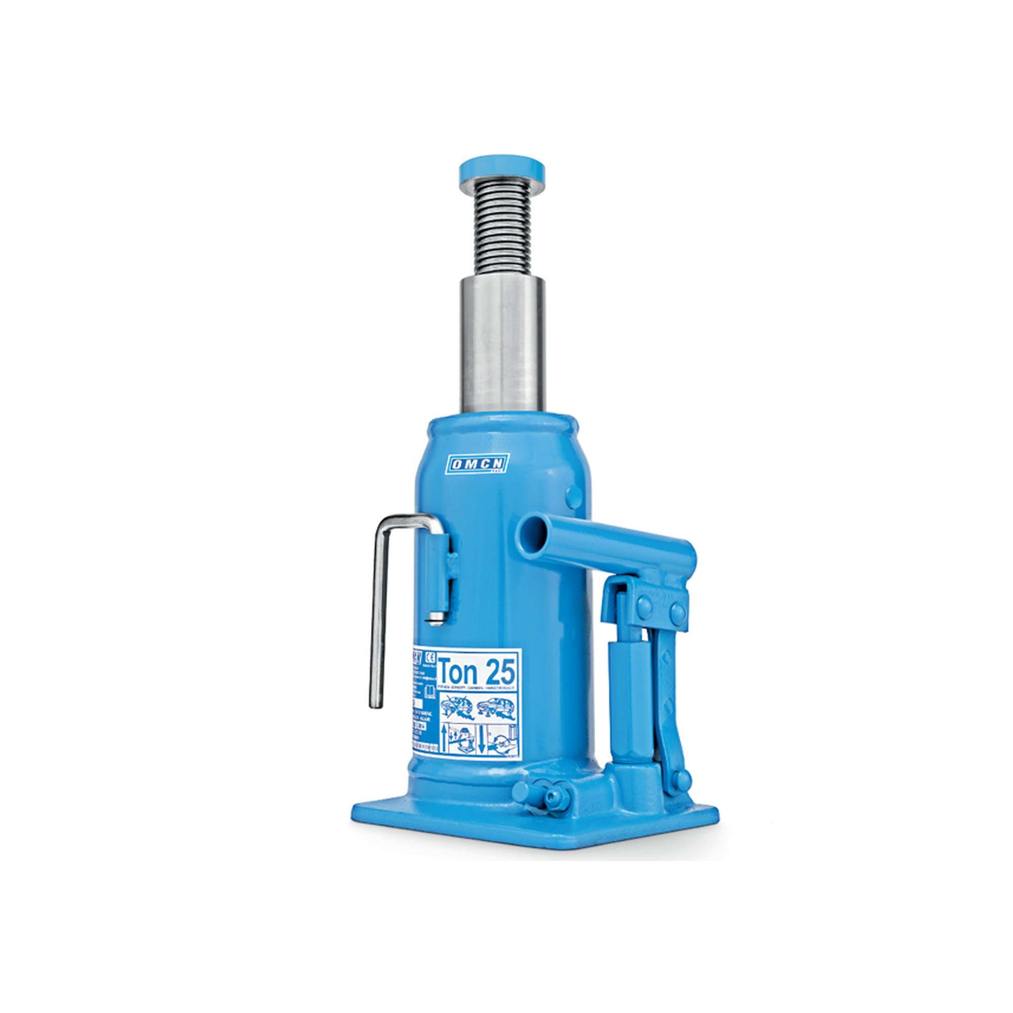 Sollevatore idraulico a bottiglia, alzata 574mm, portata 25000 kg - OMCN 129/A