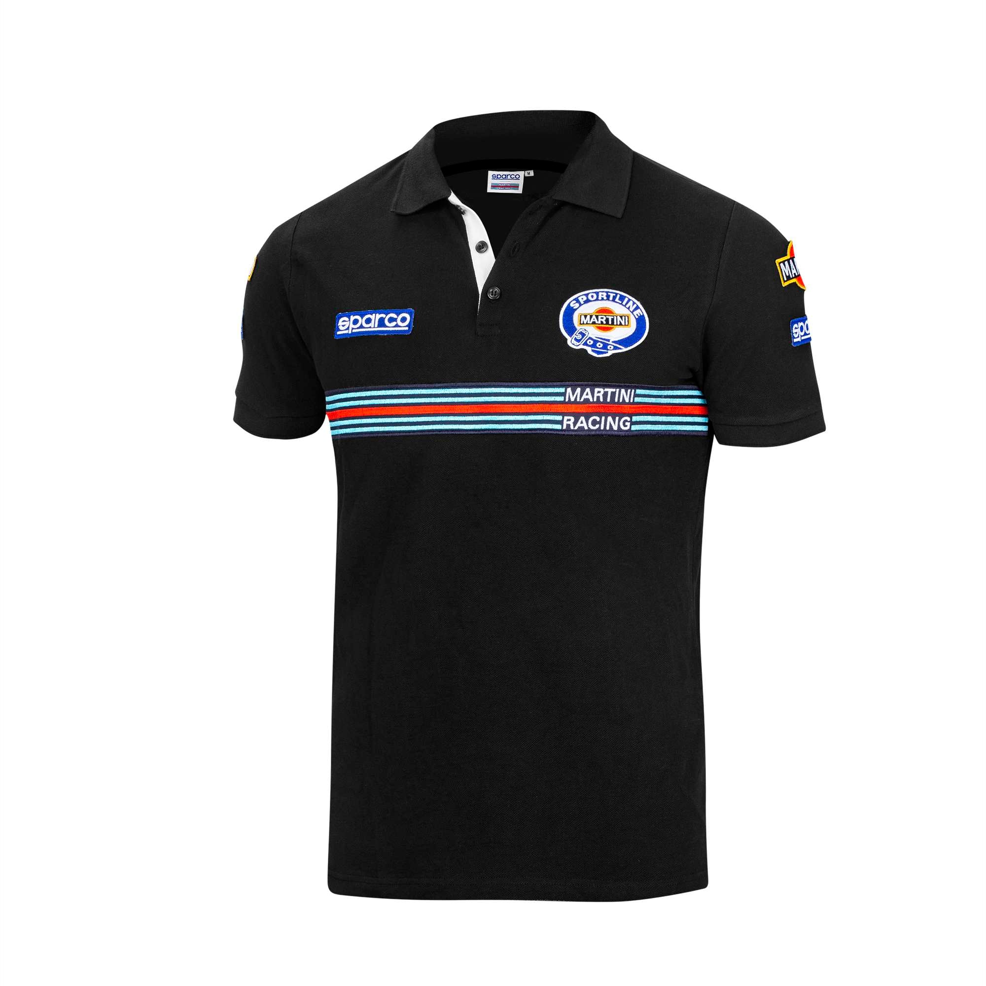 Sparco Polo Replica Martini-R nero-abbigliamento