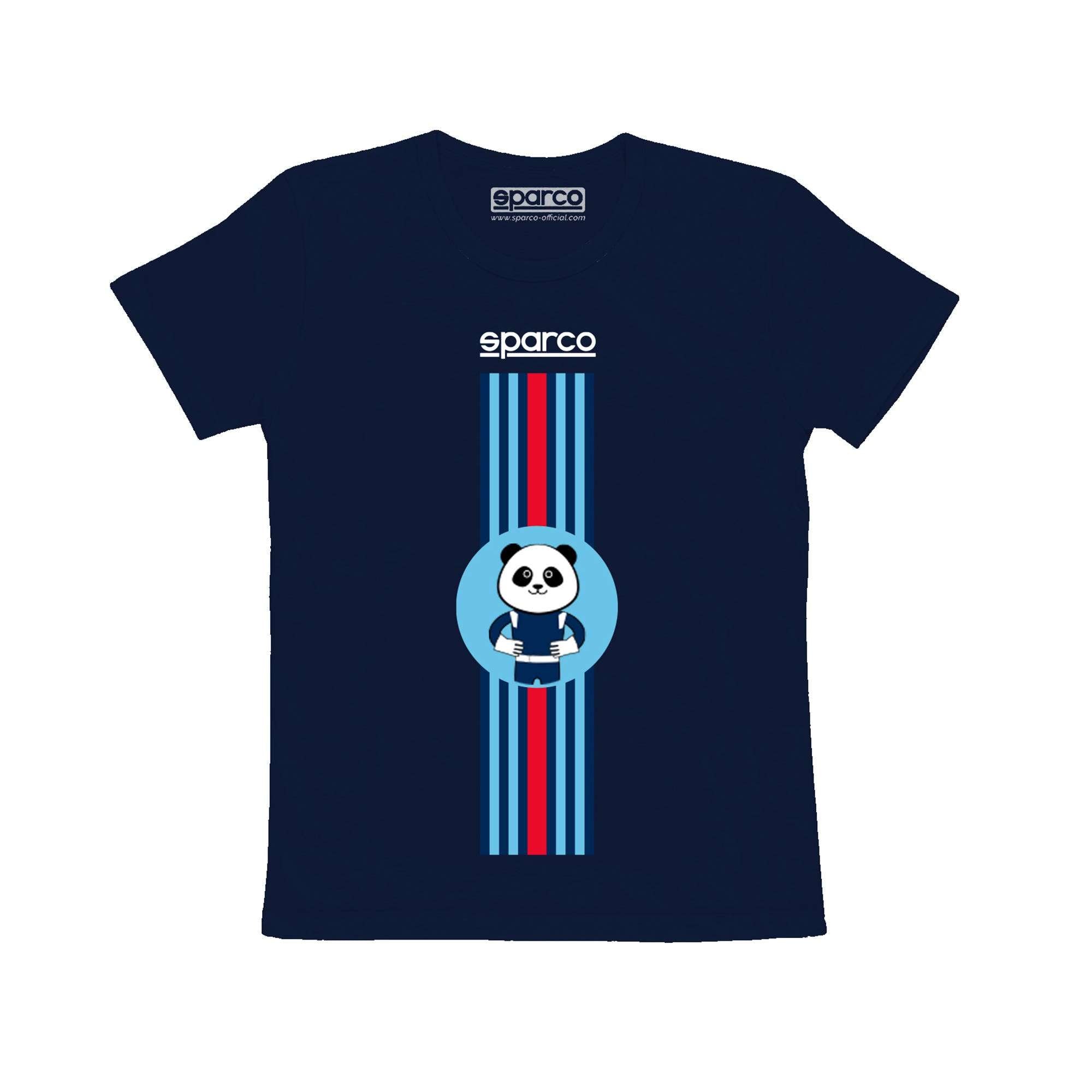 Sparco T-Shirt Stripes Design blu navy-abbigliamento Sparco Teamwork