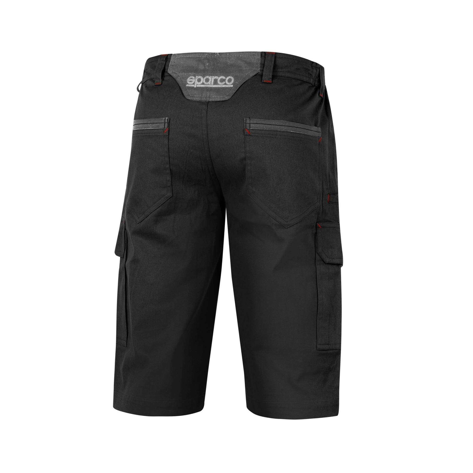Sparco Pantaloni Bermuda Cargo nero-abbigliamento Sparco Teamwork