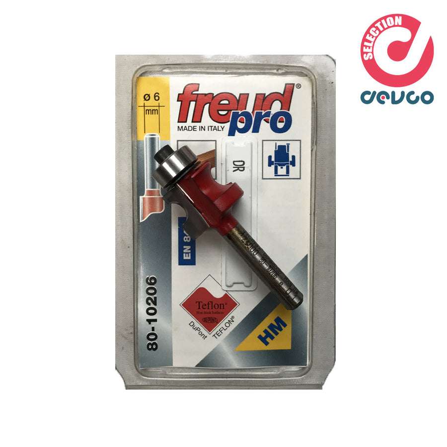Fresa 2 taglienti per legno diametro 6 Freud - 80-10206