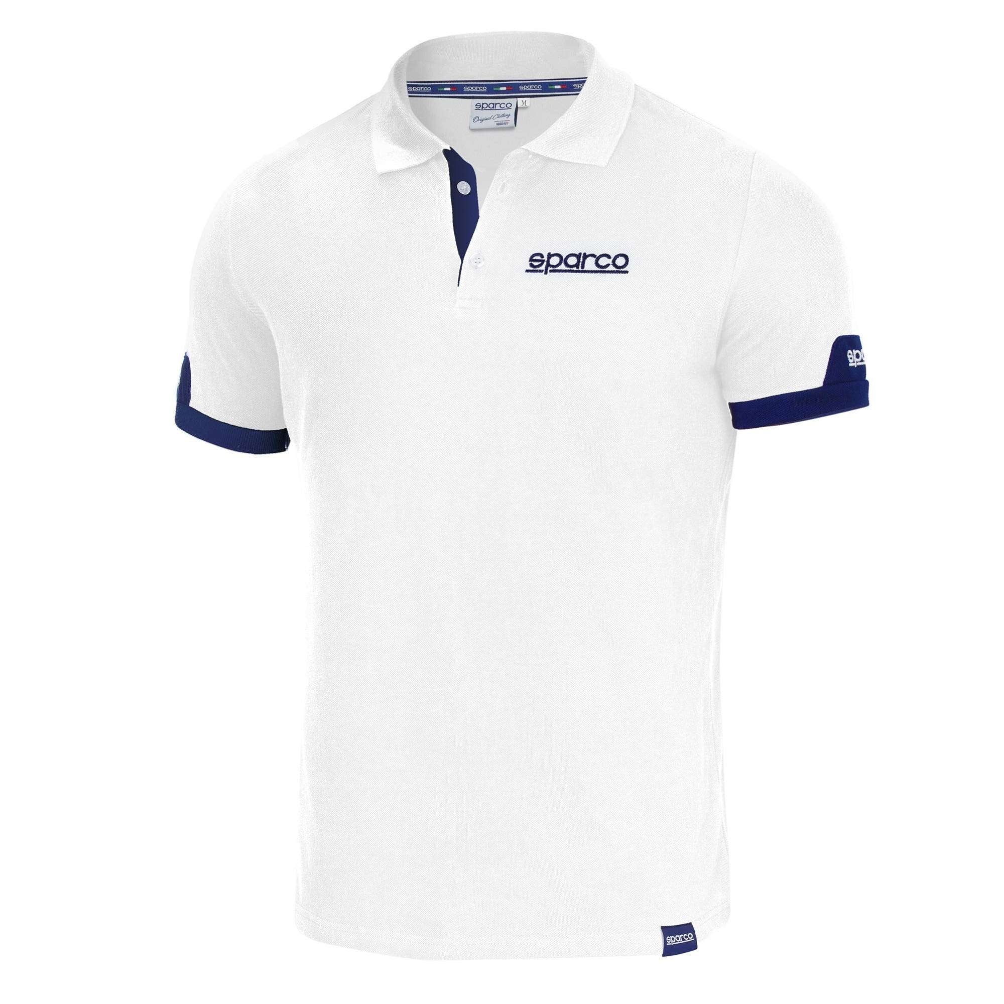 Sparco Polo Corporate bianco-abbigliamento