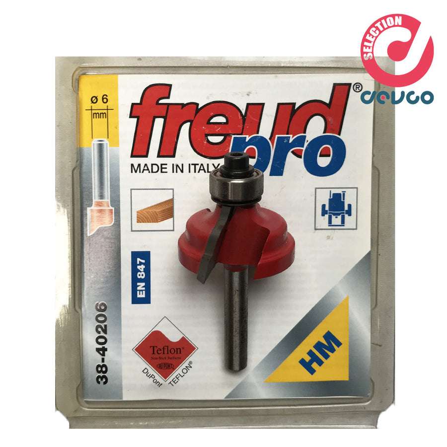 Fresa 2 taglienti per legno diametro 6 Freud - 38-40206