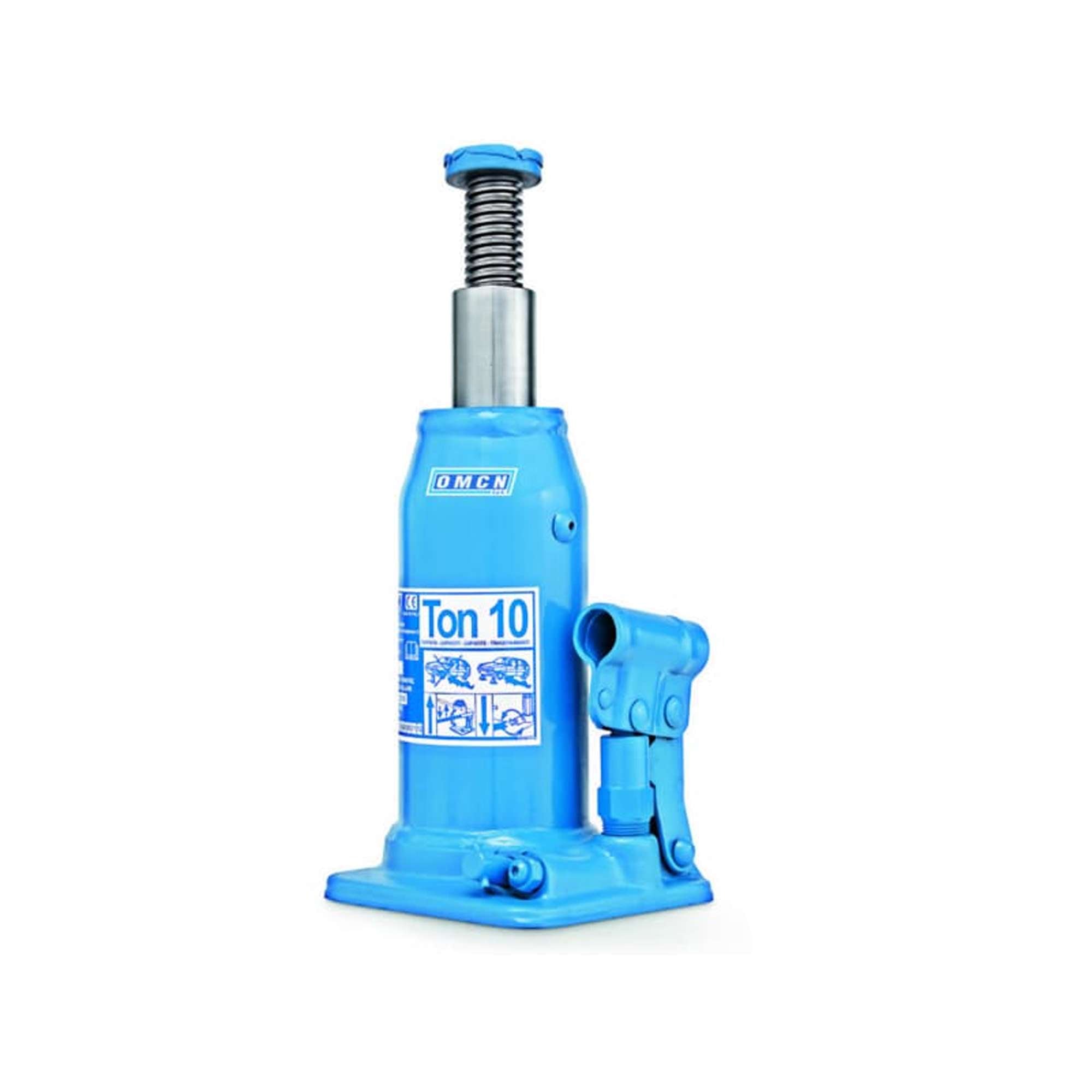 Sollevatore idraulico a bottiglia, alzata 515mm portata 10000 kg - OMCN 127