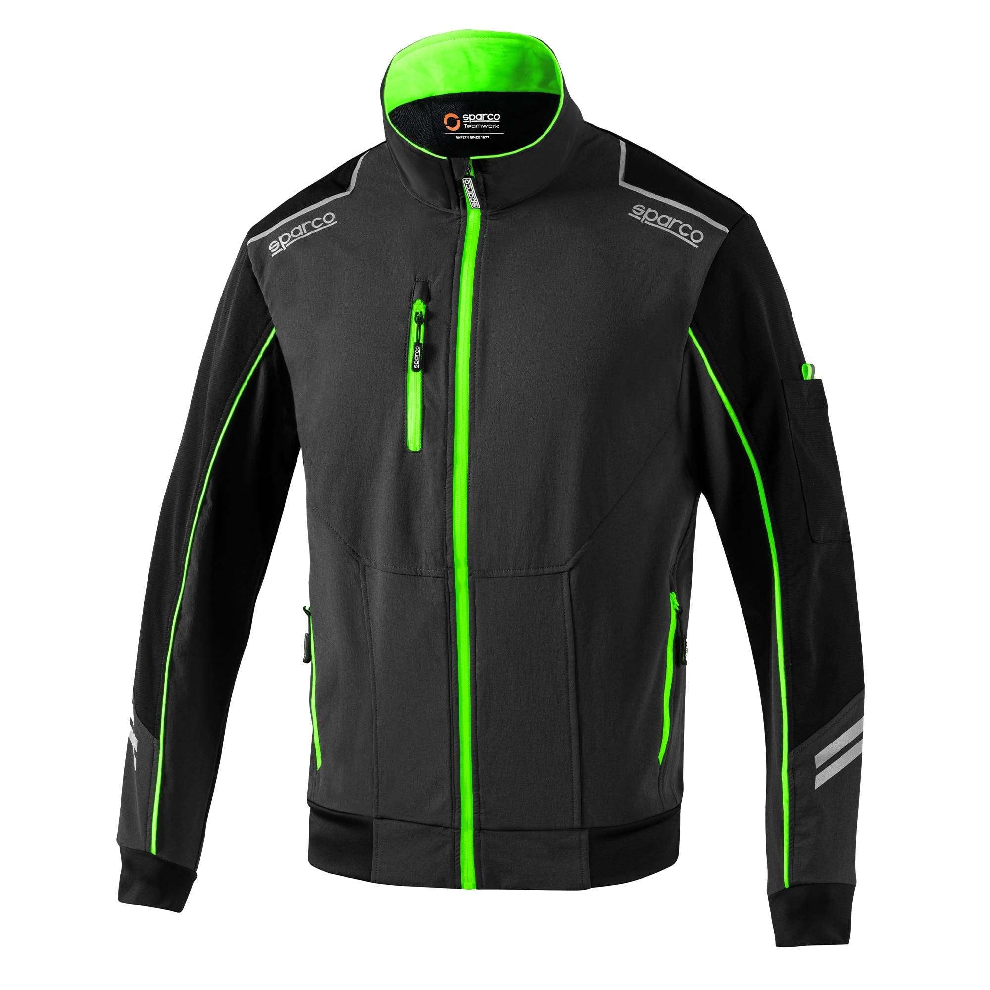 Sparco Light-Shell Tech Austin grigio scuro/verde fluo