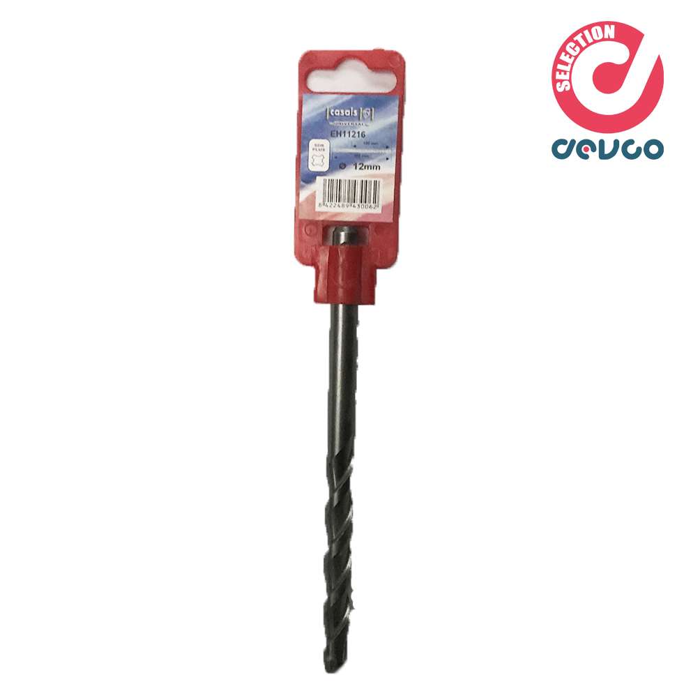 Punta SDS PLUS 12/100/160mm 2 taglienti da muro per tassellatore - Casals