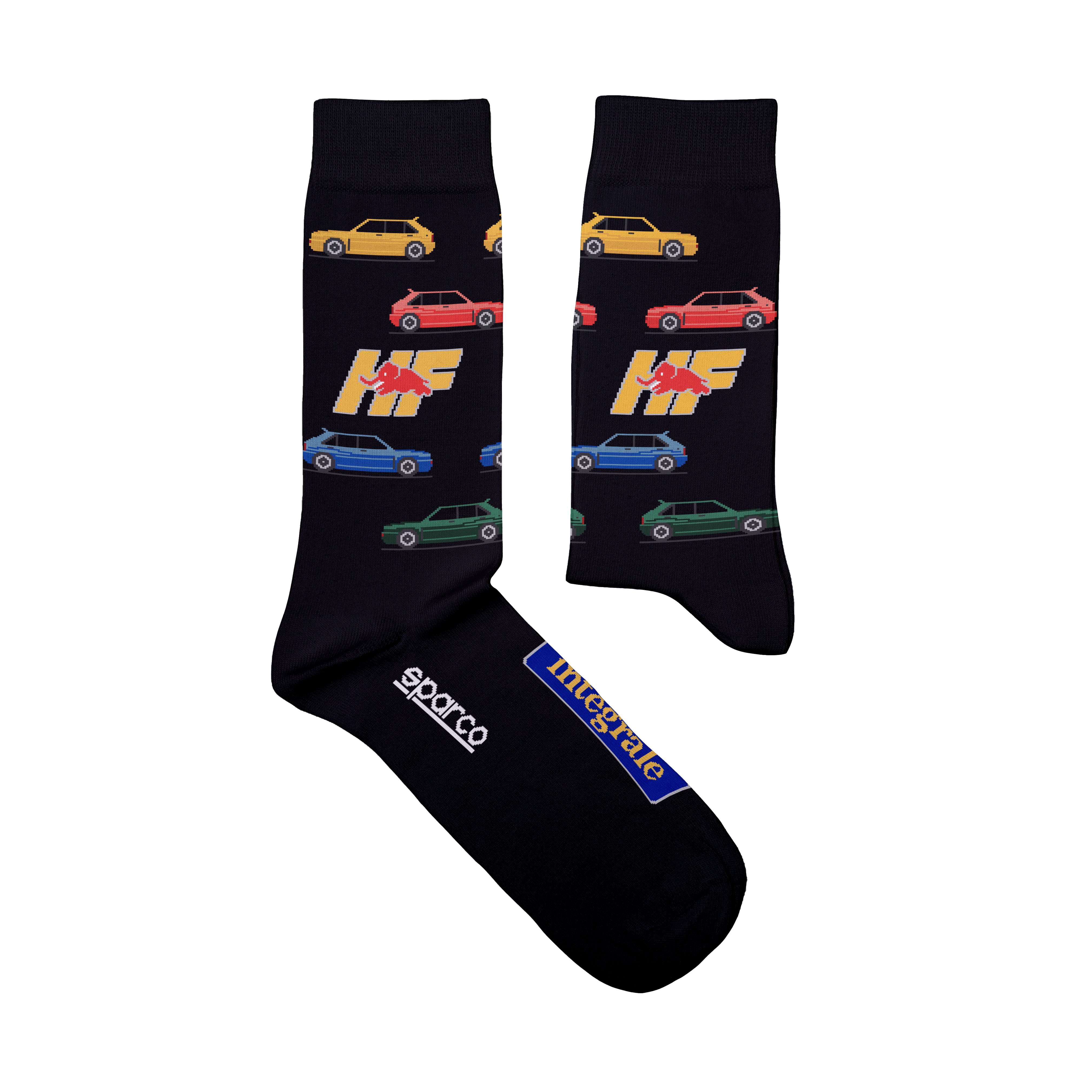 Sparco Calze Lancia Delta Collection nero 41/46 black taglia A58