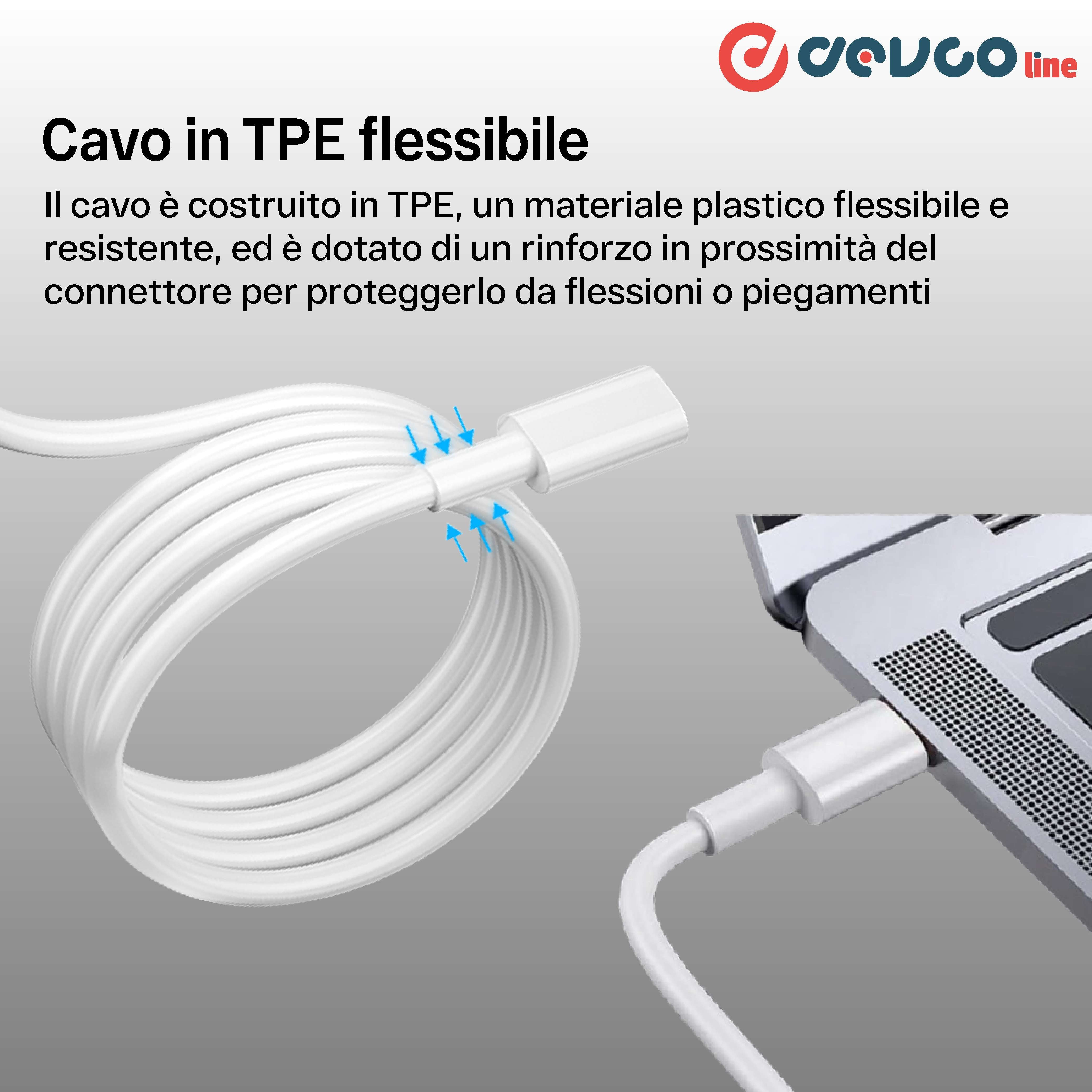Cavo USB due connettori USB-C 2 metri - DEVCOline AT CR 2TC2