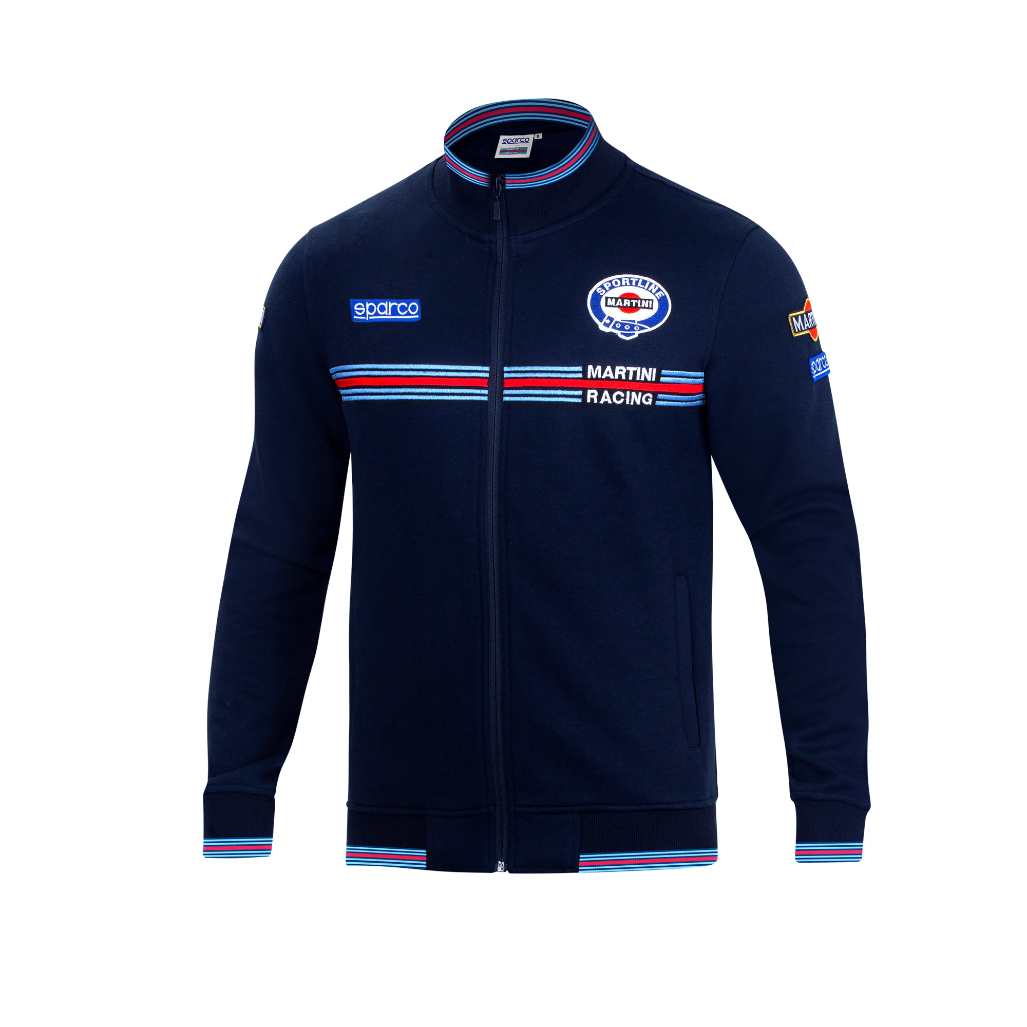 Sparco Felpa Full Zip Martini-R blu navy-abbigliamento Sparco Teamwork