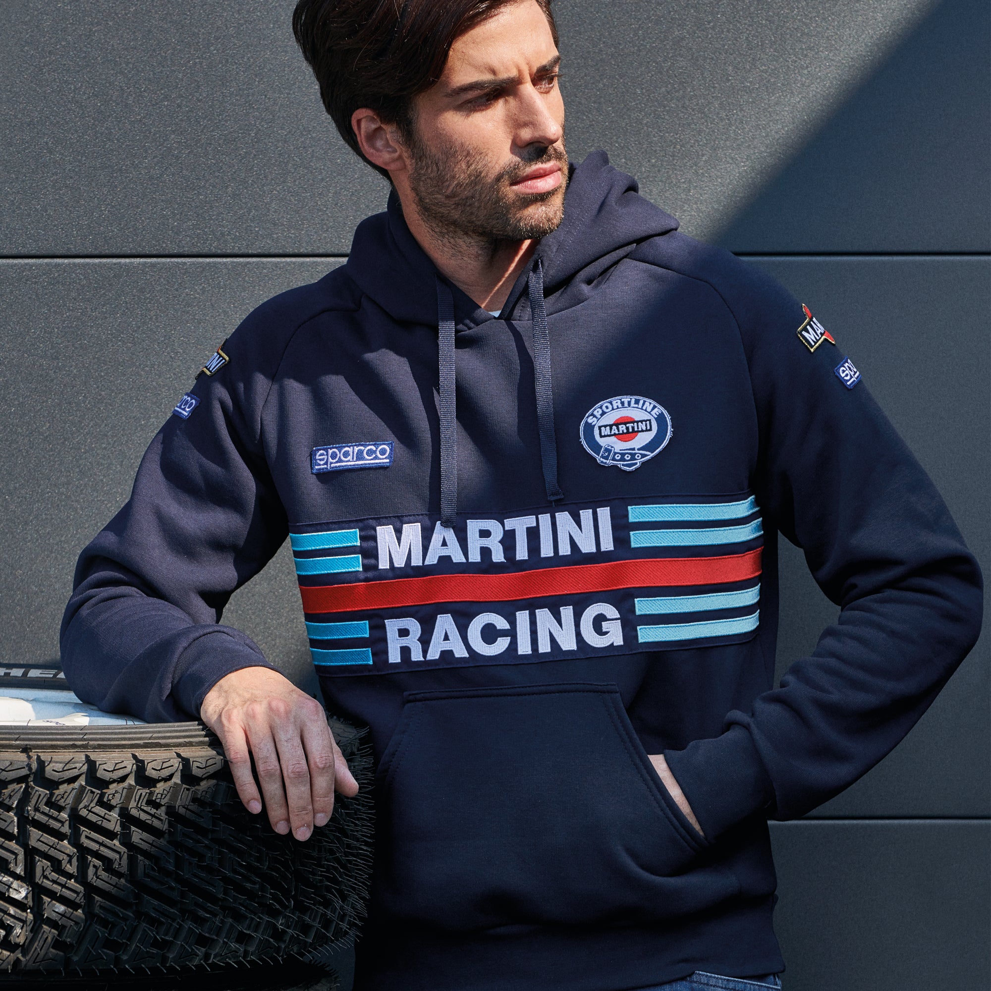 Sparco Hoodie Martini-R blu navy