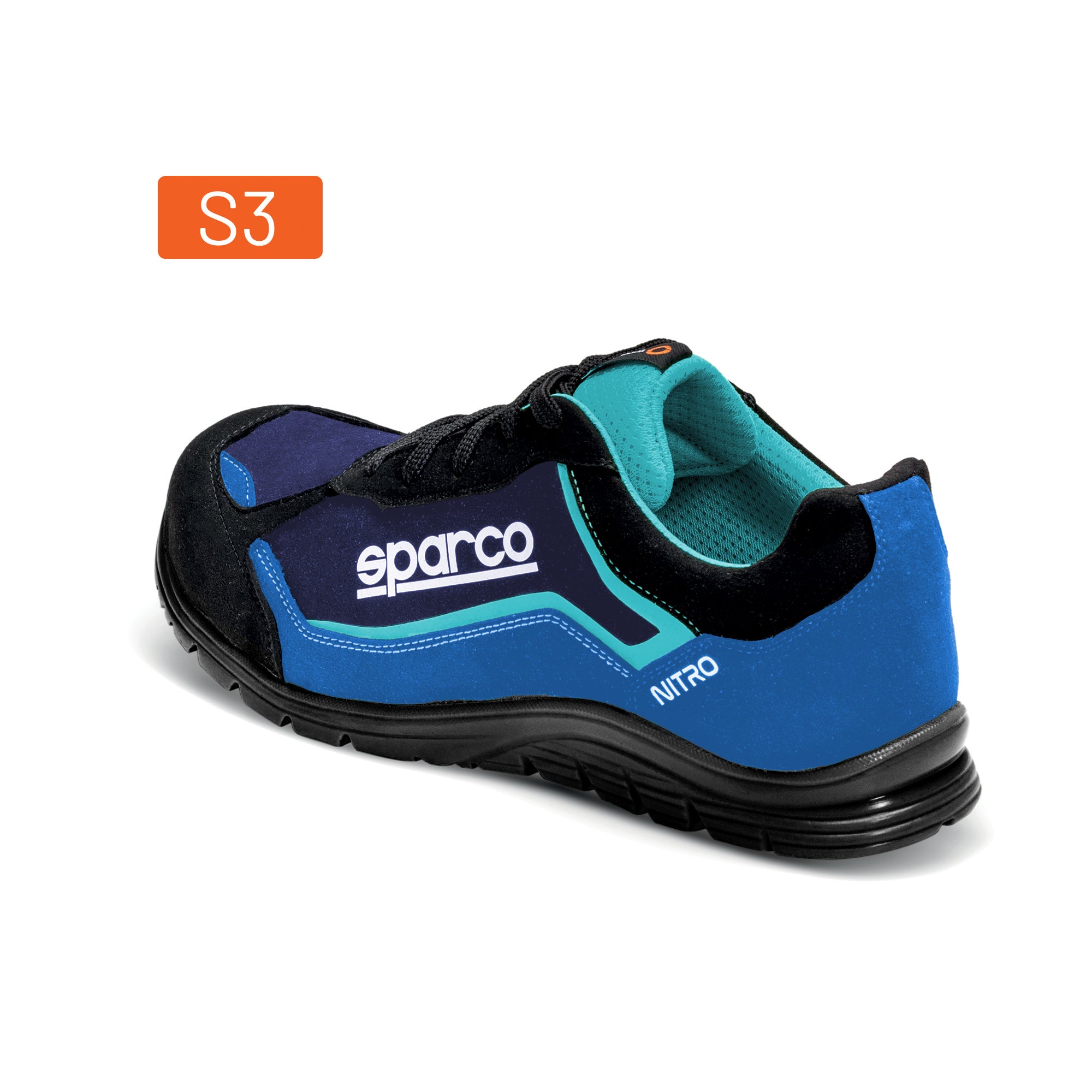 Sparco Scarpa Nitro Petter S3 Tg.48 nero/azzurro - scarpe antinfortunistiche da lavoro