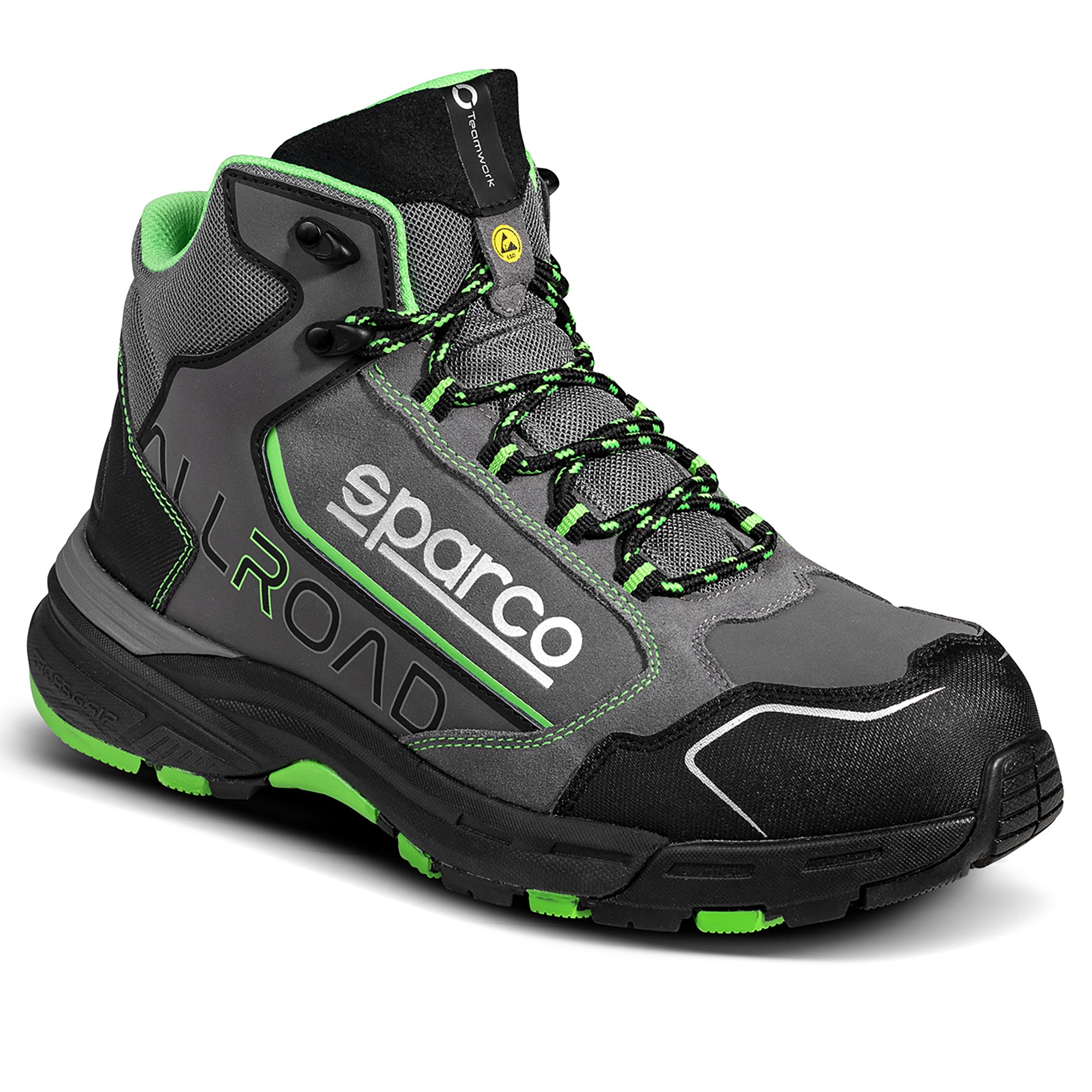 Sparco Scarpa Allroad-H Leap S3 ESD grigio scuro/verdescarpe antinfortunistiche