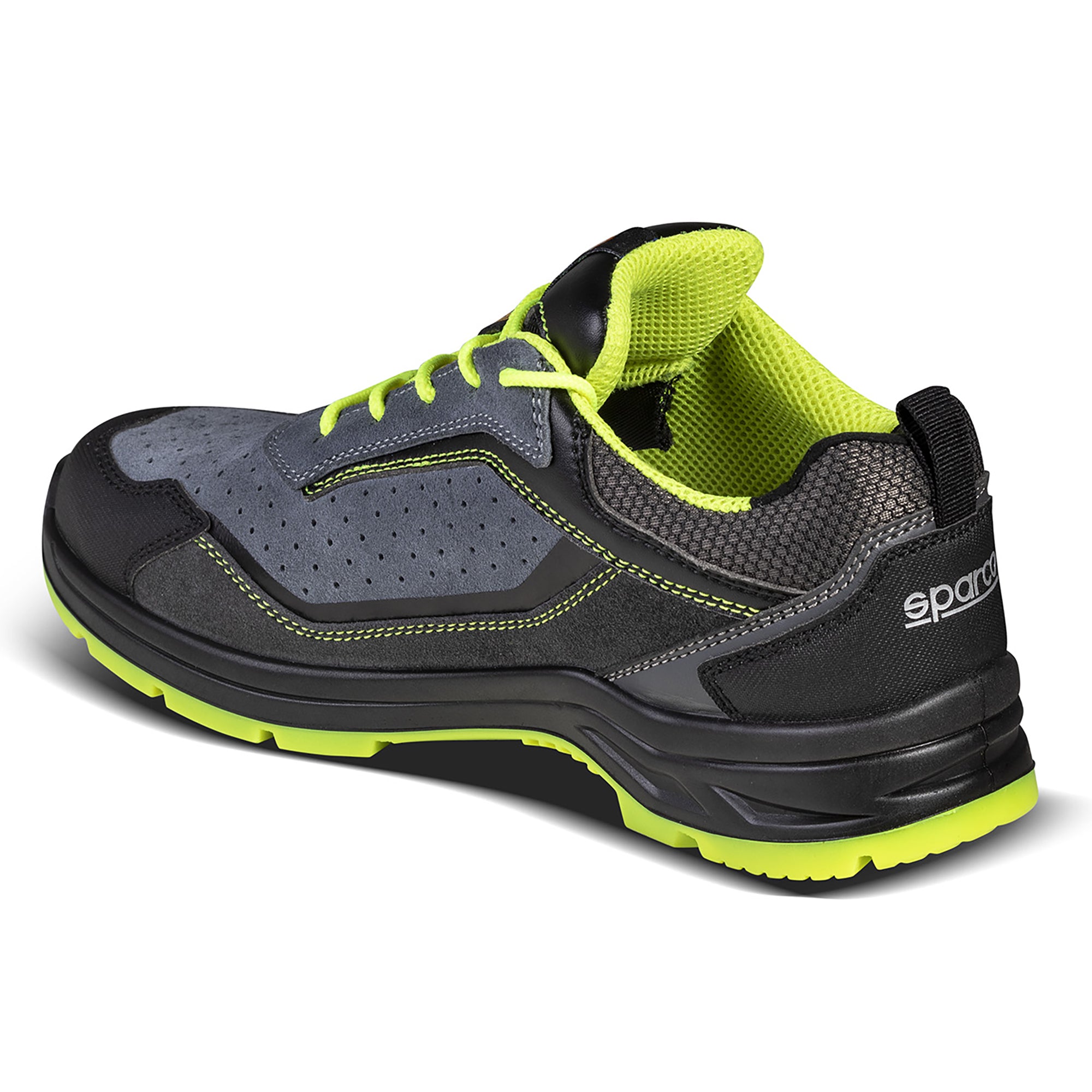 Sparco Scarpa Indy Texas S1P ESD arancio fluo grigios/Gf S1P ESD grigio/giallo-scarpe antinfortunistiche da lavoro