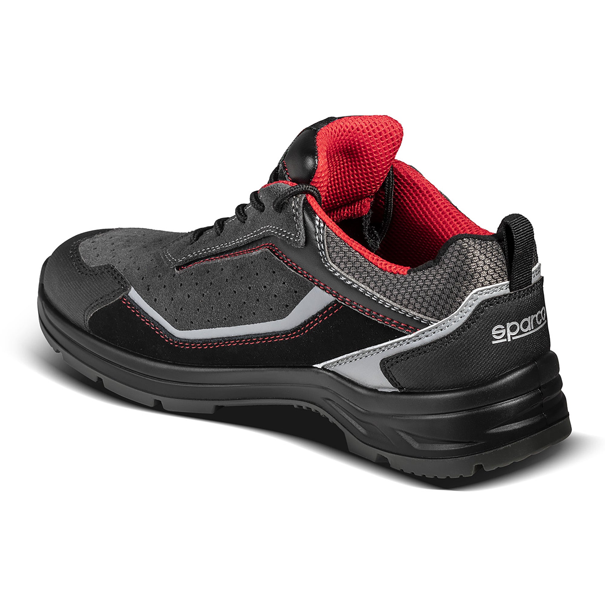 Sparco Scarpa Indy Detroit S1P ESD arancio fluo nero/grigios S1P ESD nero/grigio-scarpe antinfortunistiche da lavoro