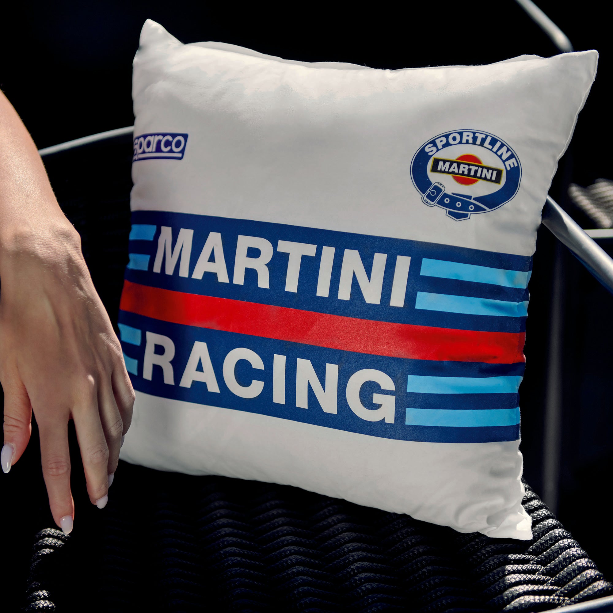 Sparco Cuscino 40X40 Replica Martini-R bianco