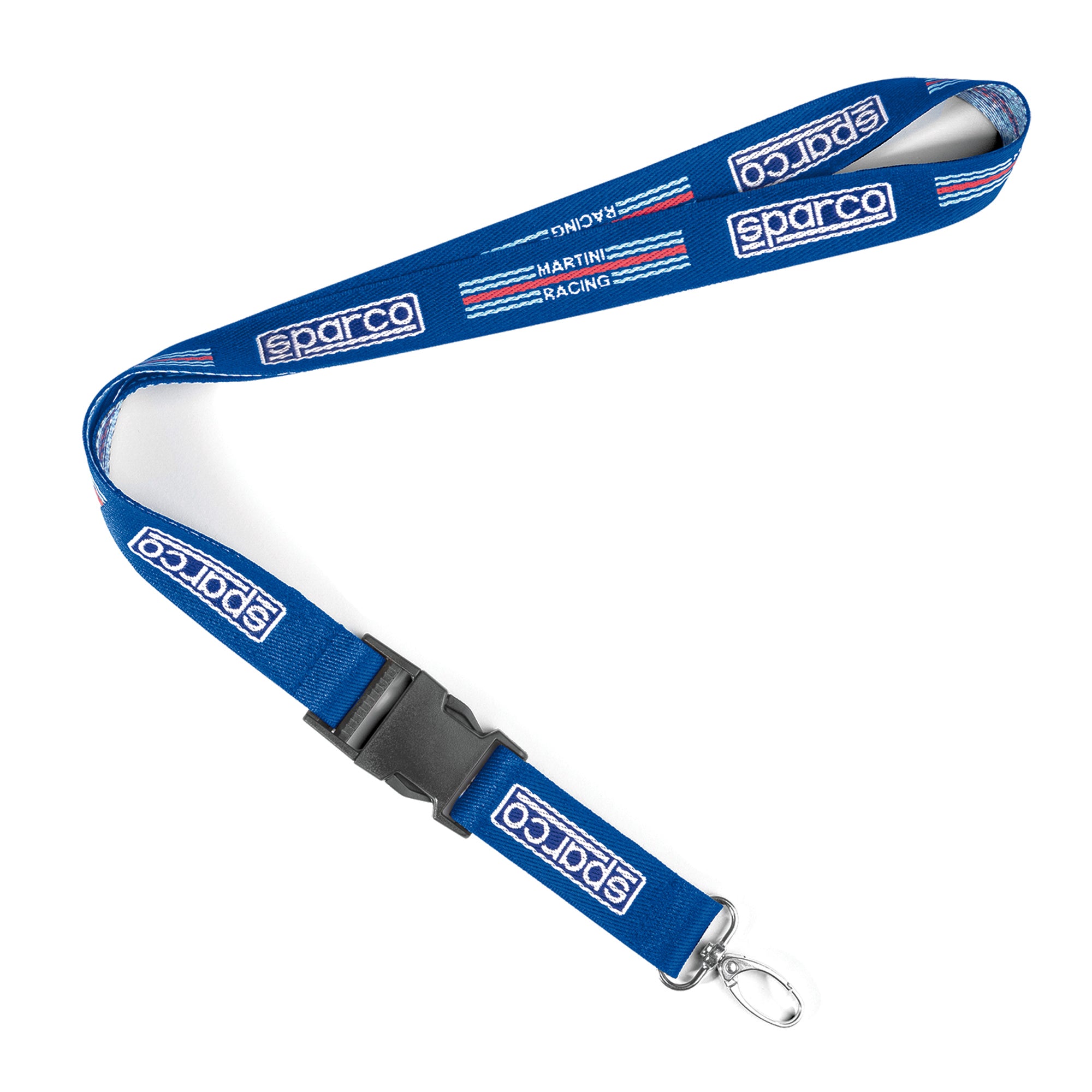Sparco Kit 10 X Lanyard Martini Racing Blu