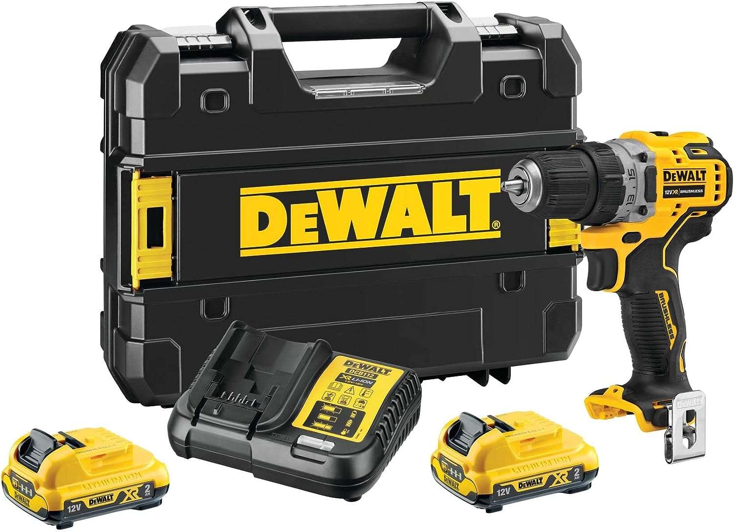 Trapano Avvitatore 12V Compact con 2 batterie 2Ah - Dewalt DCD701D2-QW