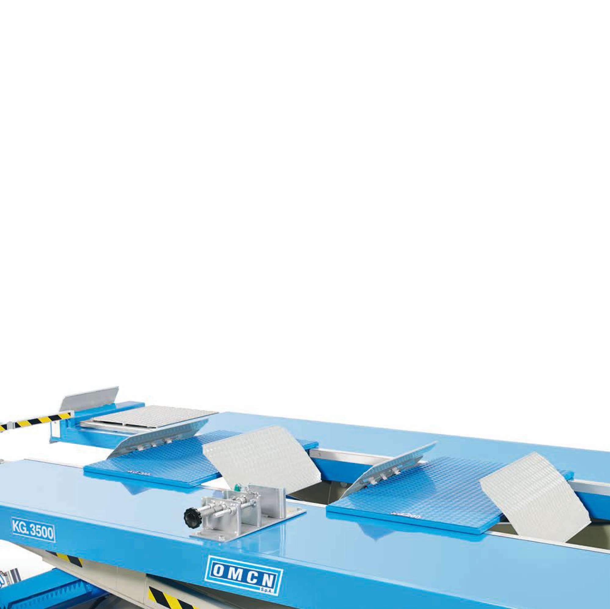 Morsa di bloccaggio ruota per motoveicoli e 2 pedanine supplementari OMCN PLUS