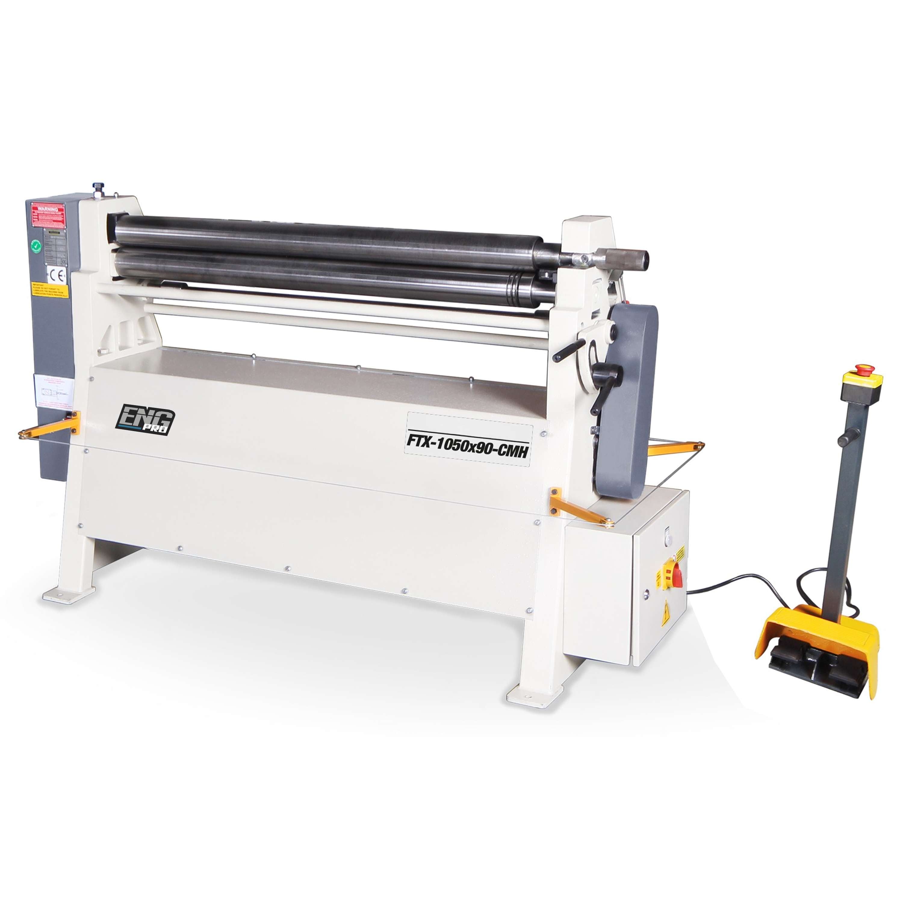 Cilindro Elettrico per Curvatura Lamiera-Trifase Rulli Temprati FTX-105090-CMH