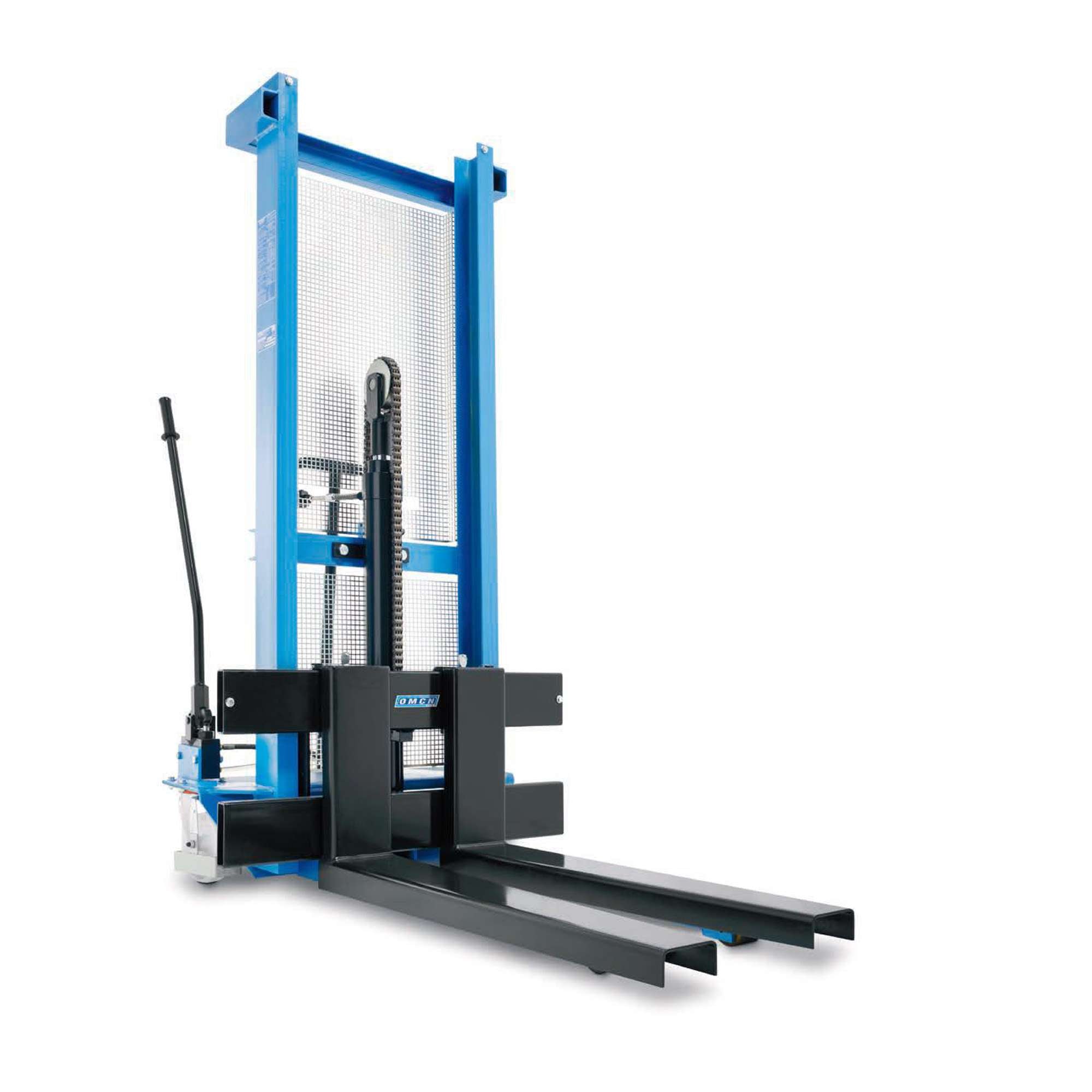 Elevatore idraulico manuale portata 1000 kg con forche regolabili - OMCN 206/M