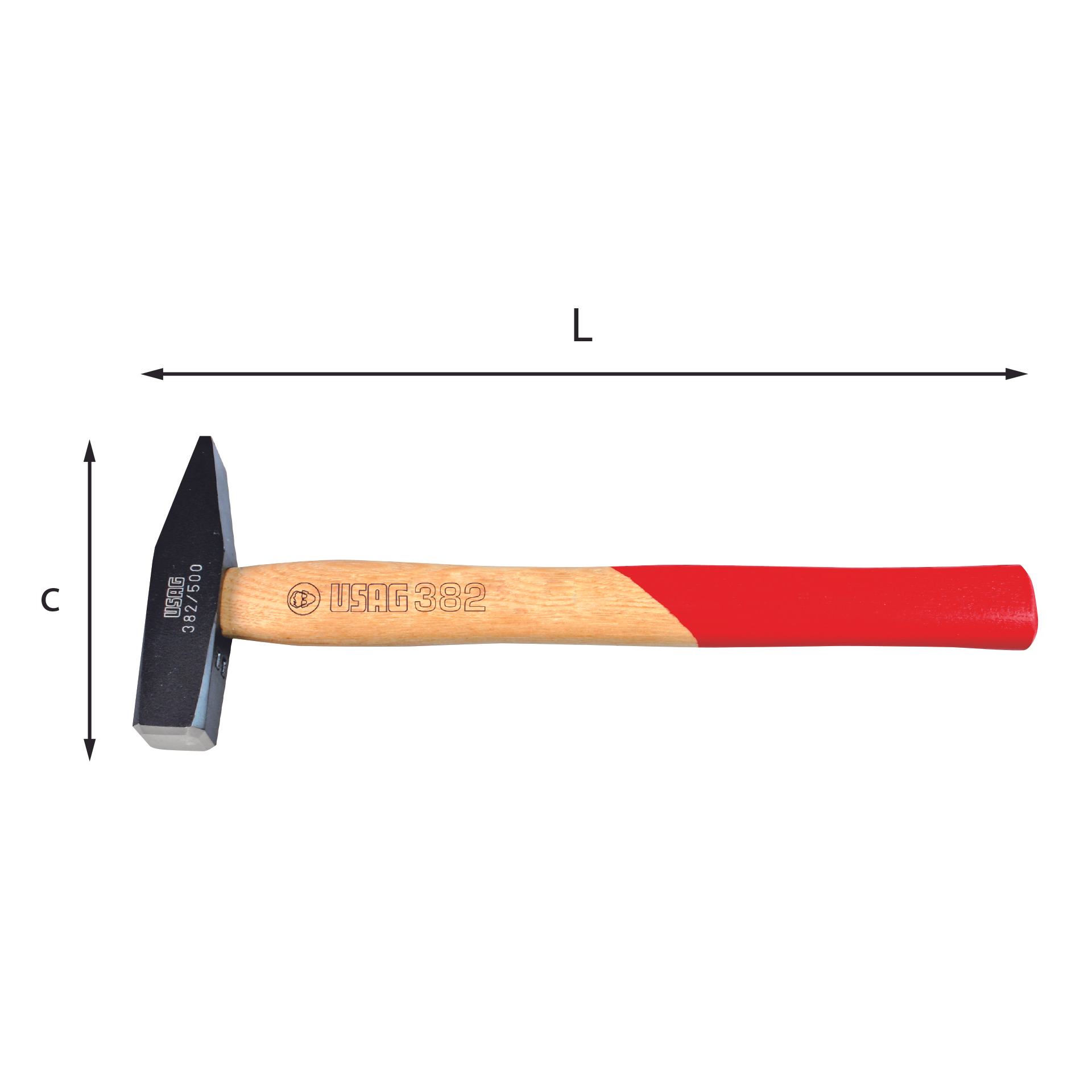 Martelli per meccanici 400gr c 112mm L . 310mm - Usag 382