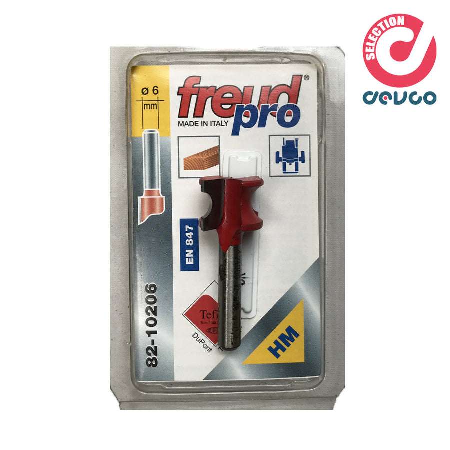 Fresa 2 taglienti per legno diametro 6  Freud - 82-10206