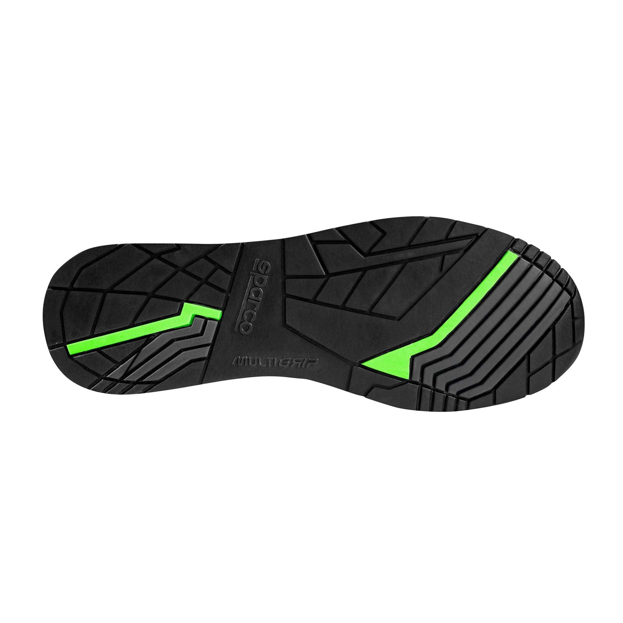 Sparco Scarpa Gymkhana Chester S3 ESD ESD S3 grigio scuro/verde fluo-scarpe antinfortunistiche da lavoro