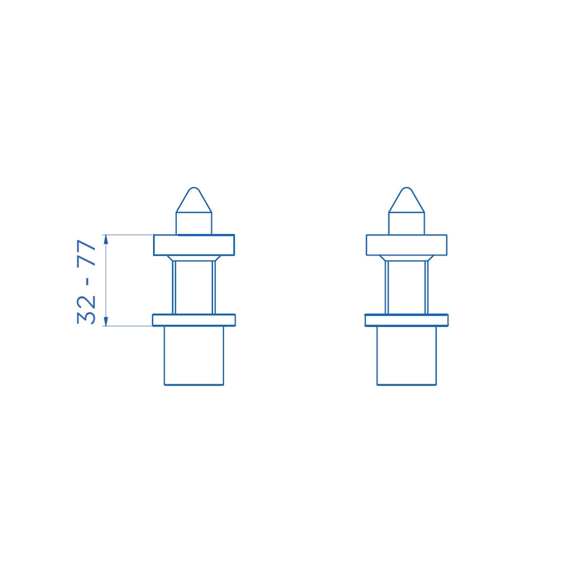 2 adattatori speciali per ponti sollevatori elettromeccanici a 2 colonne - OMCN G199/R