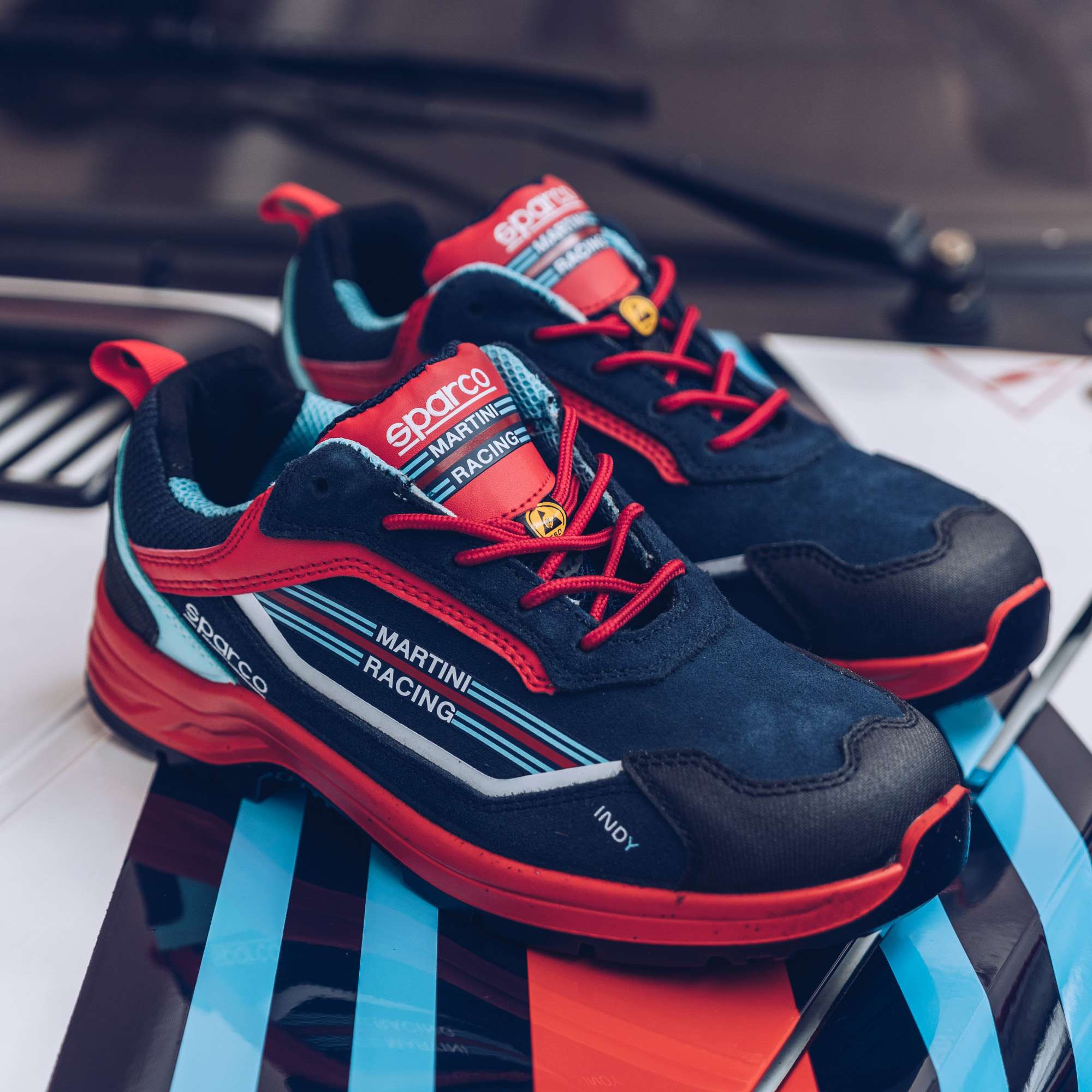 Sparco Scarpa Indy Sanremo S3 Martini-R blu/rosso S3 -scarpe antinfortunistiche