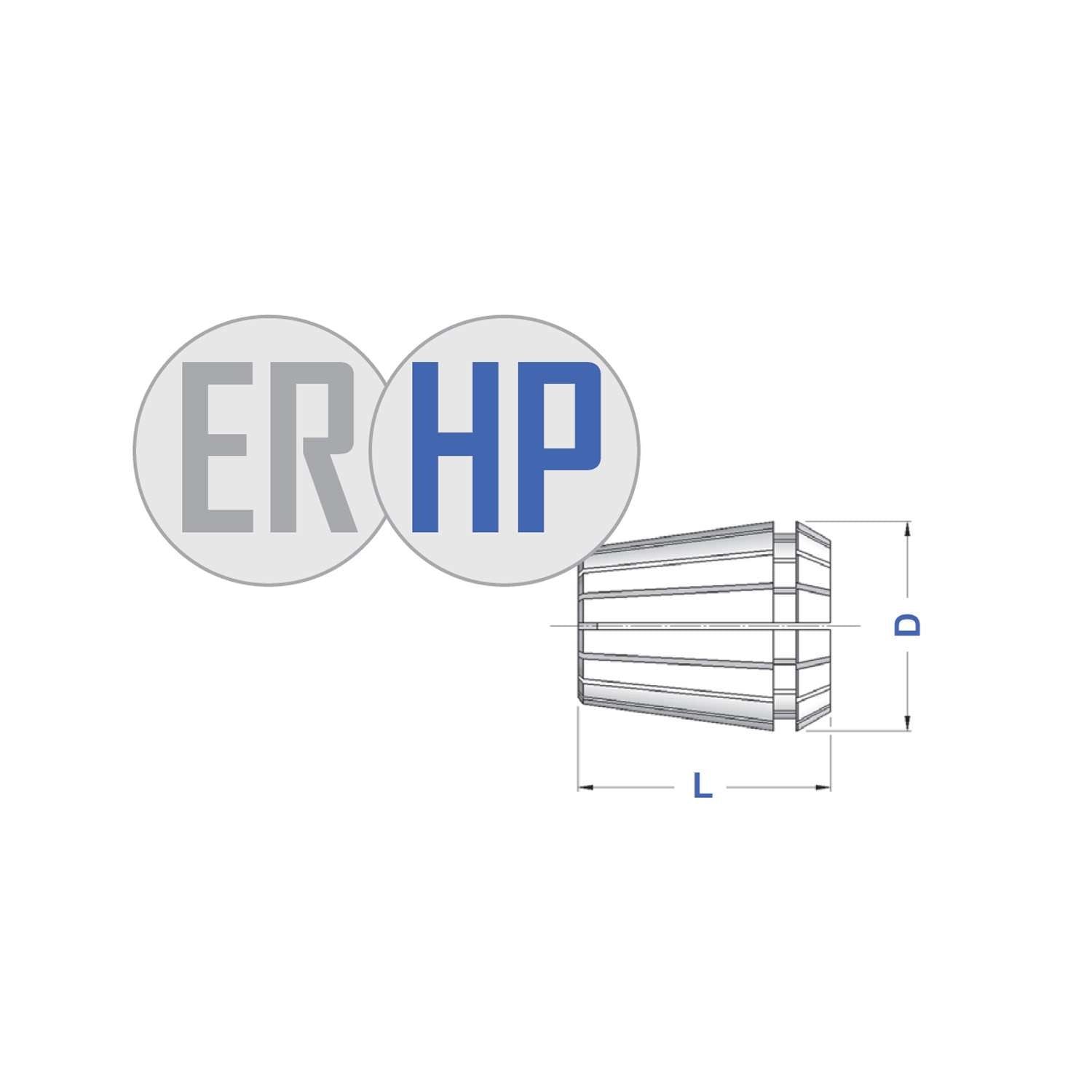 Pinza ER 32 HP di alta precisione - Gait 0988HP (2,0-25,0)