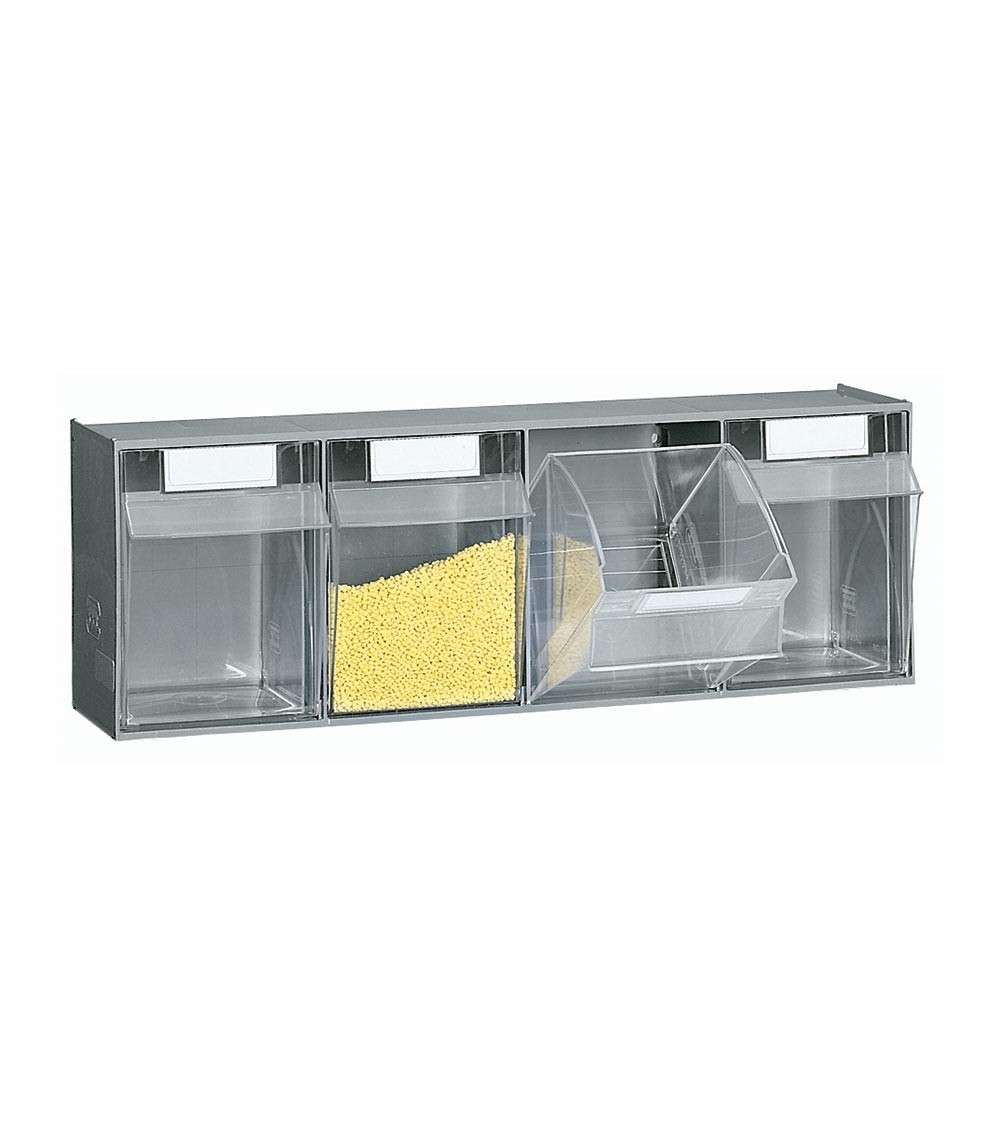 Cassettiera portaminuteria per carrello 600 X 174 X 206 H - con 4 cassetti - FAMI FAXVBCH00400001 - Grigio