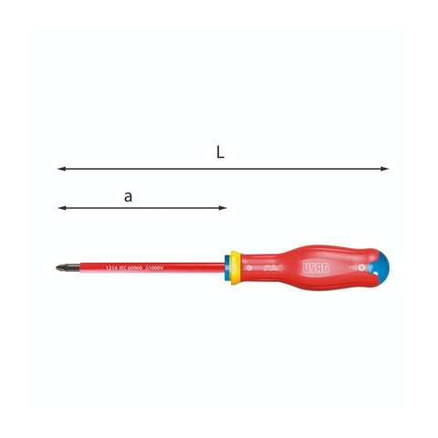 Giraviti M2 con impronta a croce Pozidriv - Supadriv 1x100 - Usag 091 PZ