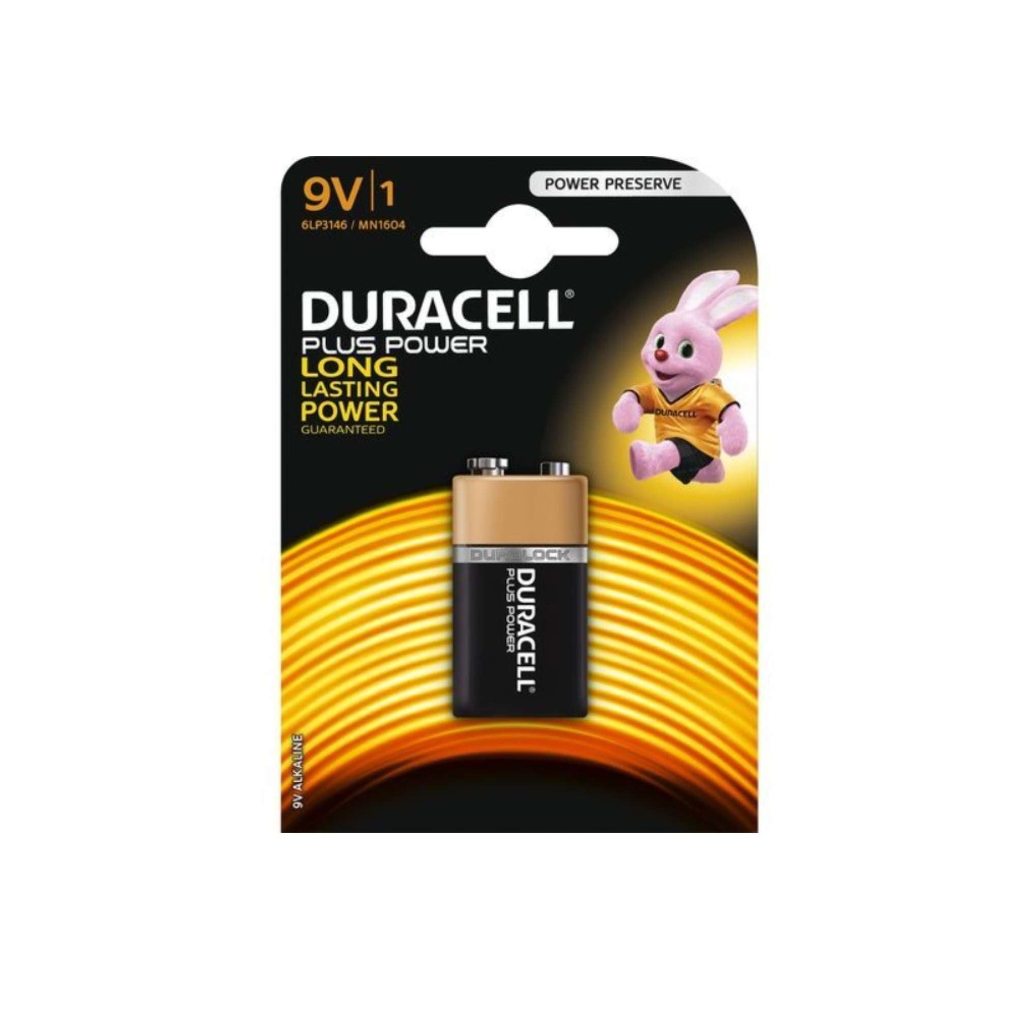 Batteria Transistor 9V, blister con 1 pila duralock - DURACELL DU0501