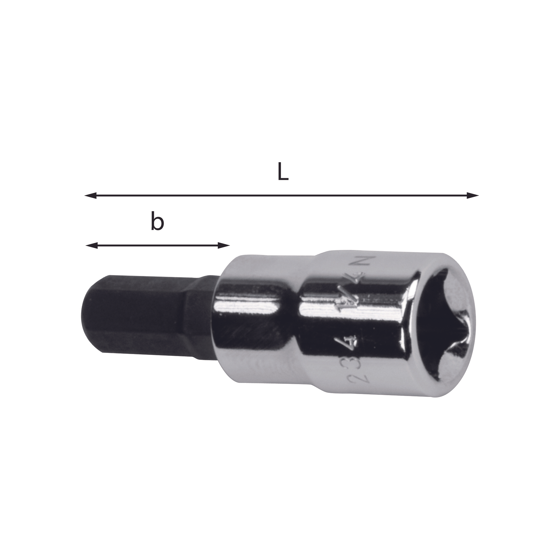 Chiavi a bussola per viti con esagono incassato (12x24-14x24-19x24) - Usag