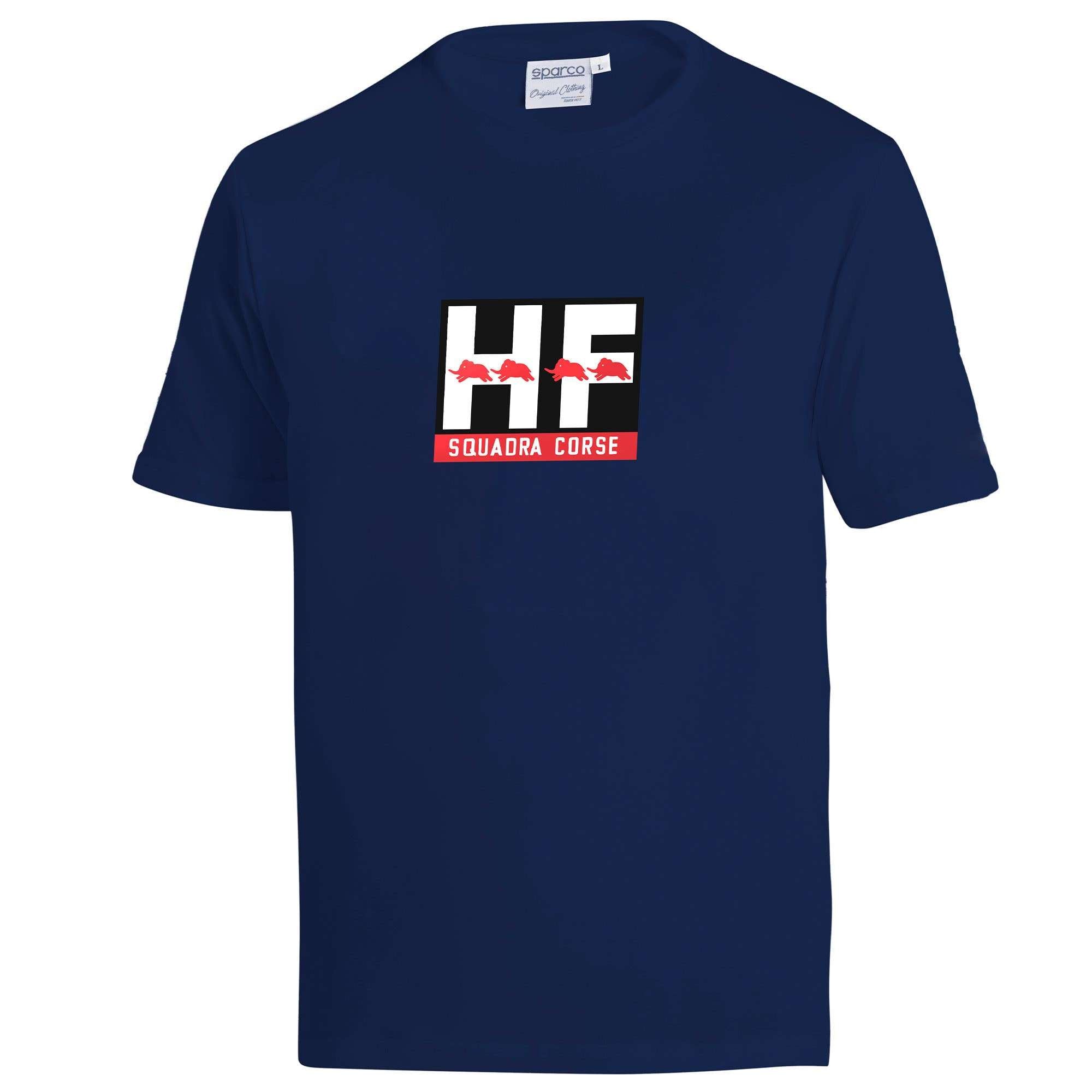 Sparco T-Shirt Lancia Hf Squadra corse blu navy/blue-abbigliamento Sparco Teamwork