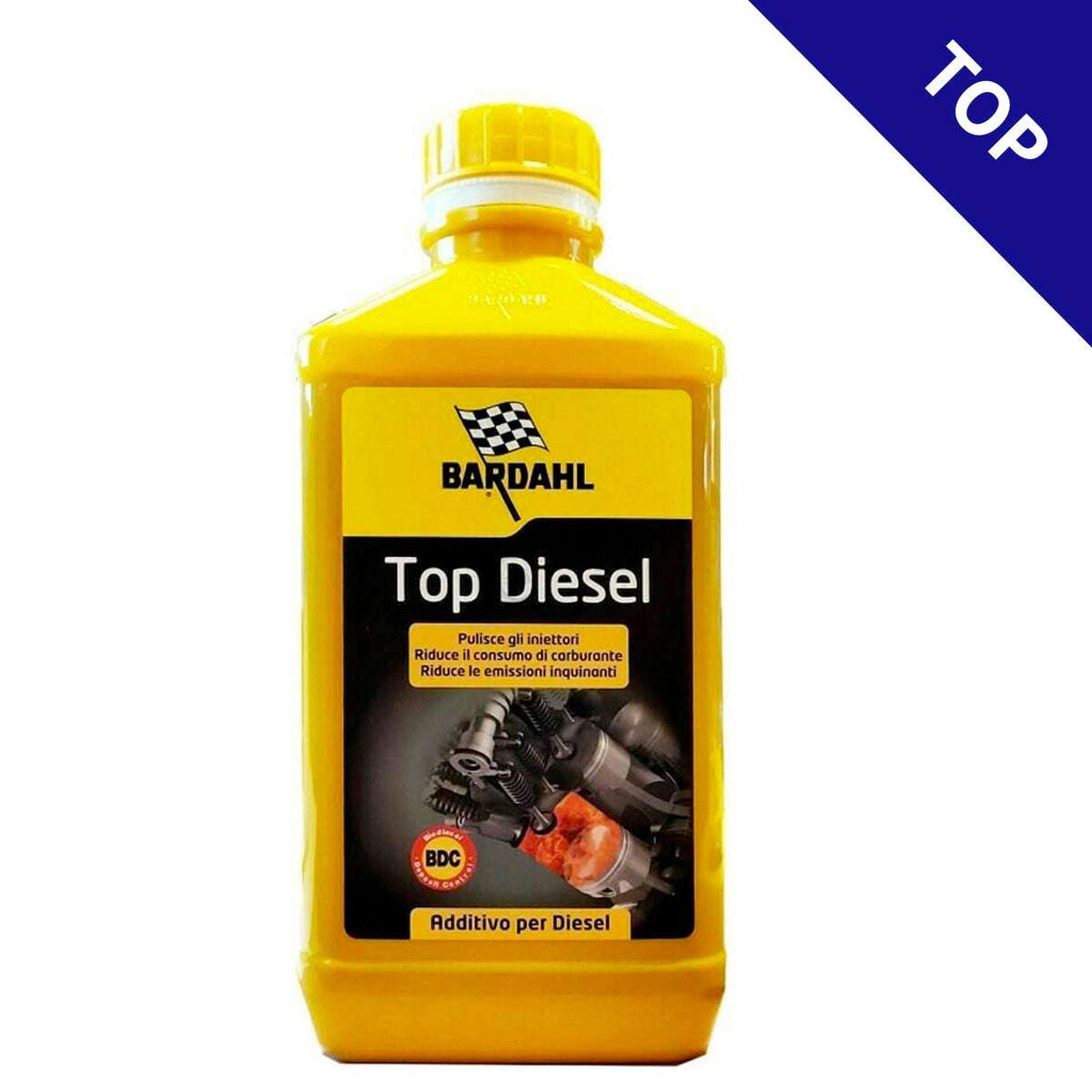 Additivo Bardahl Top Diesel pulitore iniettori Gasolio, manutenzione motore auto 120039