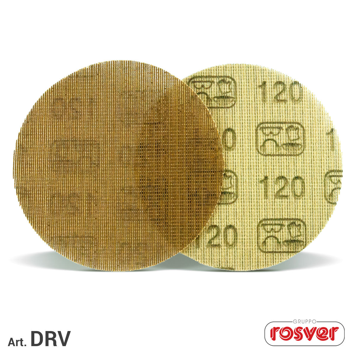 Disco in rete a strappo abrasivo - D.125mm grane (60-800) - Rosver - DRV125 - Conf.50pz