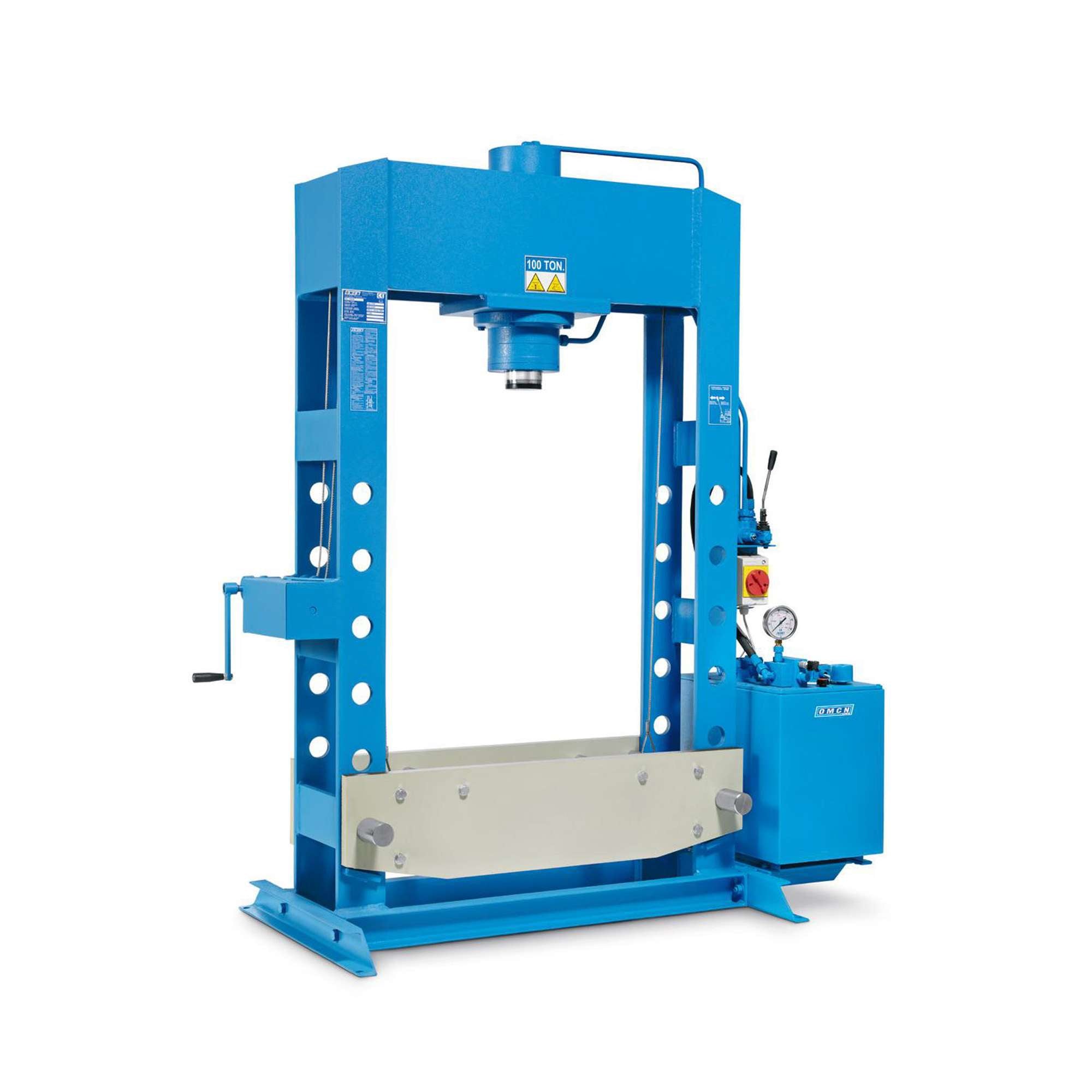 Pressa elettroidraulica a due velocità capacità 100 ton luce 1520 mm OMCN 164/WS