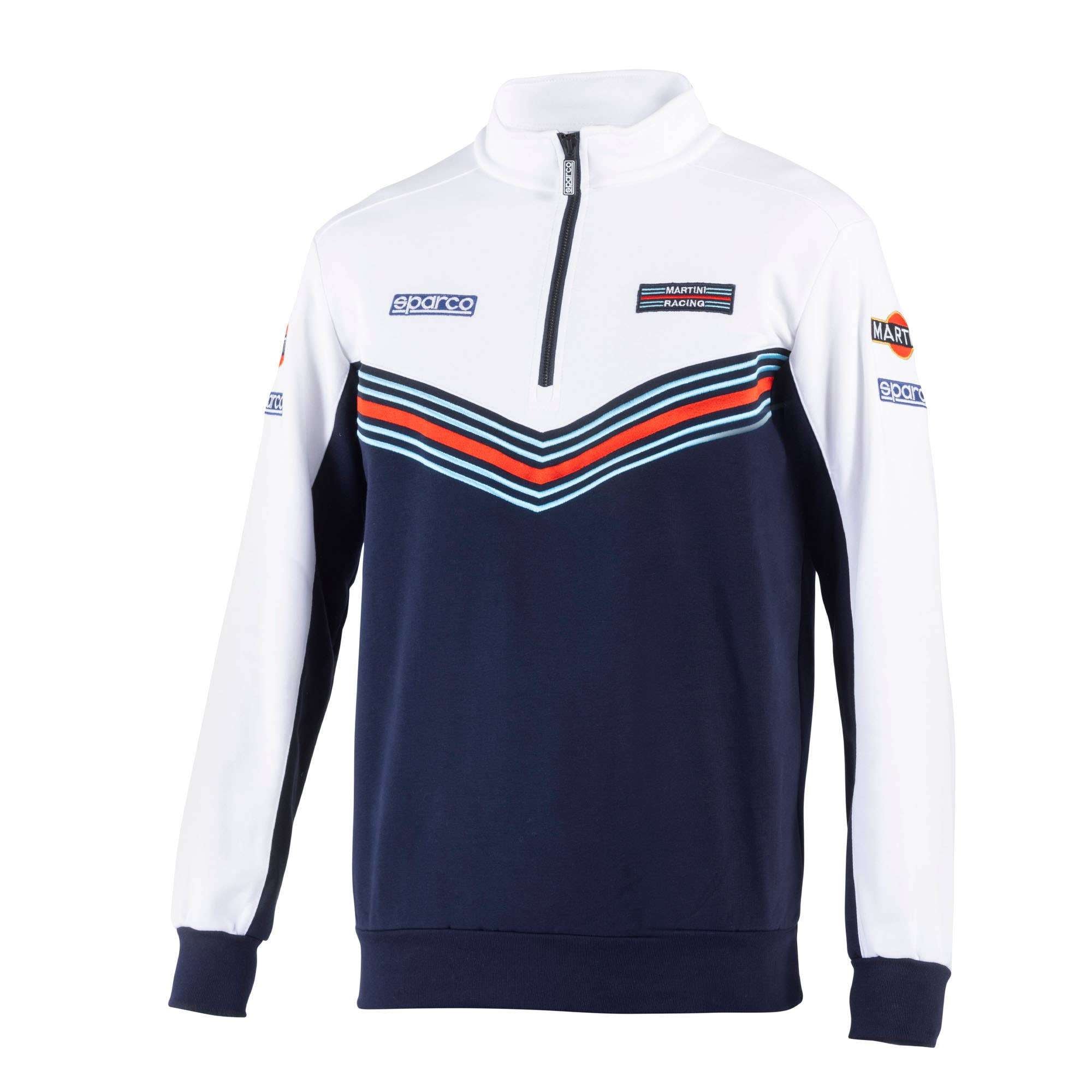 Sparco Half Zip Sweatshirt Martini-R blue/white